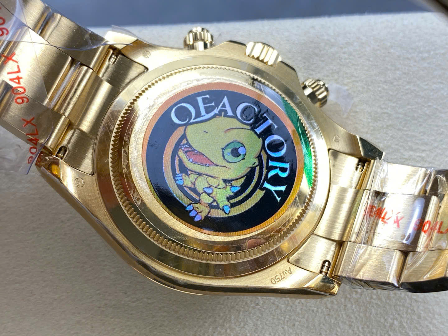 Rolex Cosmograph Daytona Yellow Gold 126508 Loki Replica Watch Weight 180 Grams QF 40mm