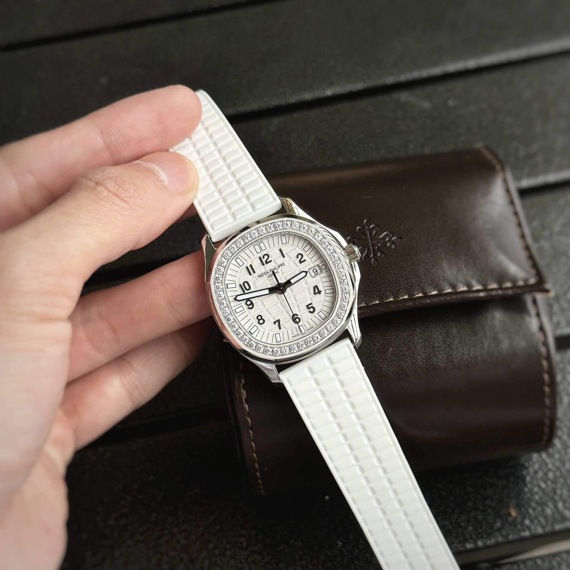Patek Philippe Fake Watches Aquanaut 5067 White Dial PPF Factory 35.6mm