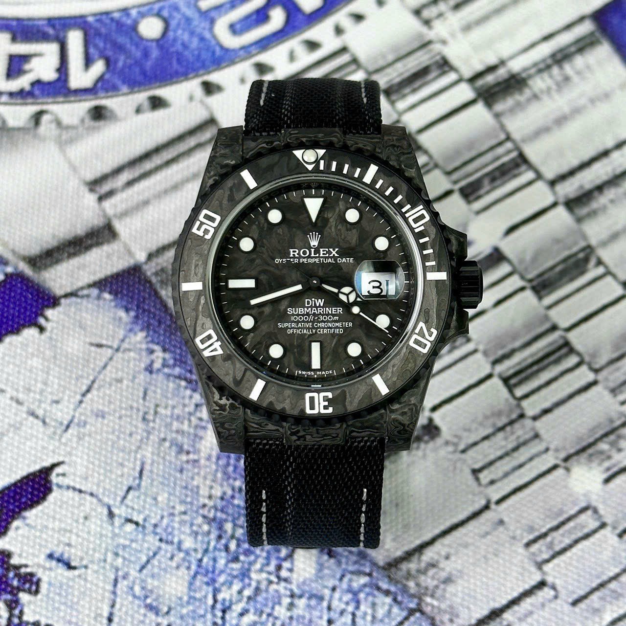 Rolex Submariner Diw Replica 1:1 Watch Carbon Ultra Light 40mm
