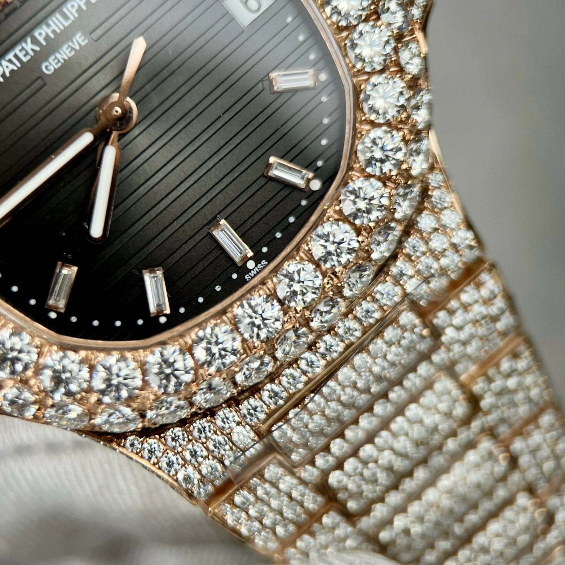 Patek Philippe 5711 Replica Watch With Moissanite Diamond Refined 3K 40mm