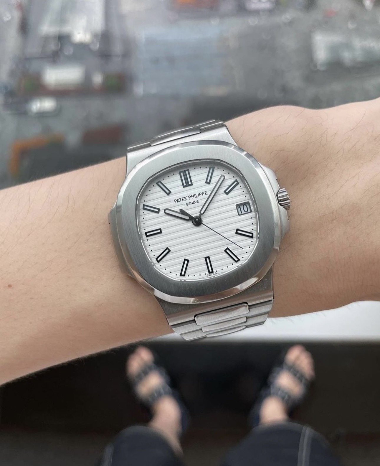 Patek Philippe Nautilus 5711 White Dial Replica Watch 3K Factory 40mm