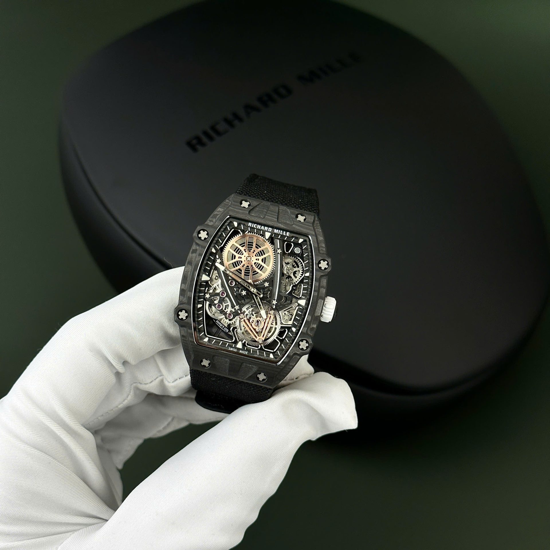 Richard Mille RM27-05 Carbon Replica Watches Best Quality 38x48mm