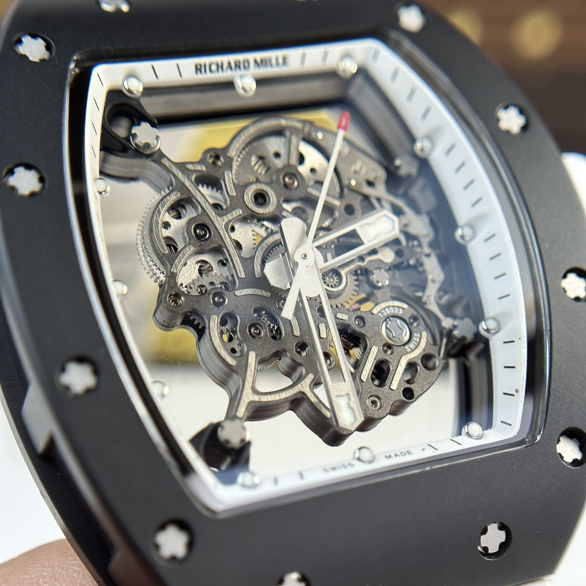 Richard Mille Replica Watch RM055 Bubba Watson Black Ceramic BBR Factory 45mm