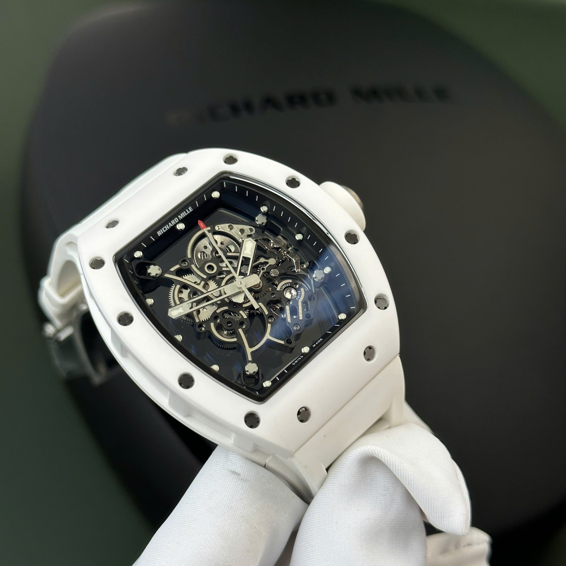 Richard Mille RM055 Bubba Watson Best Replica Watch White Ceramic BBR Factory 42,7 49,7