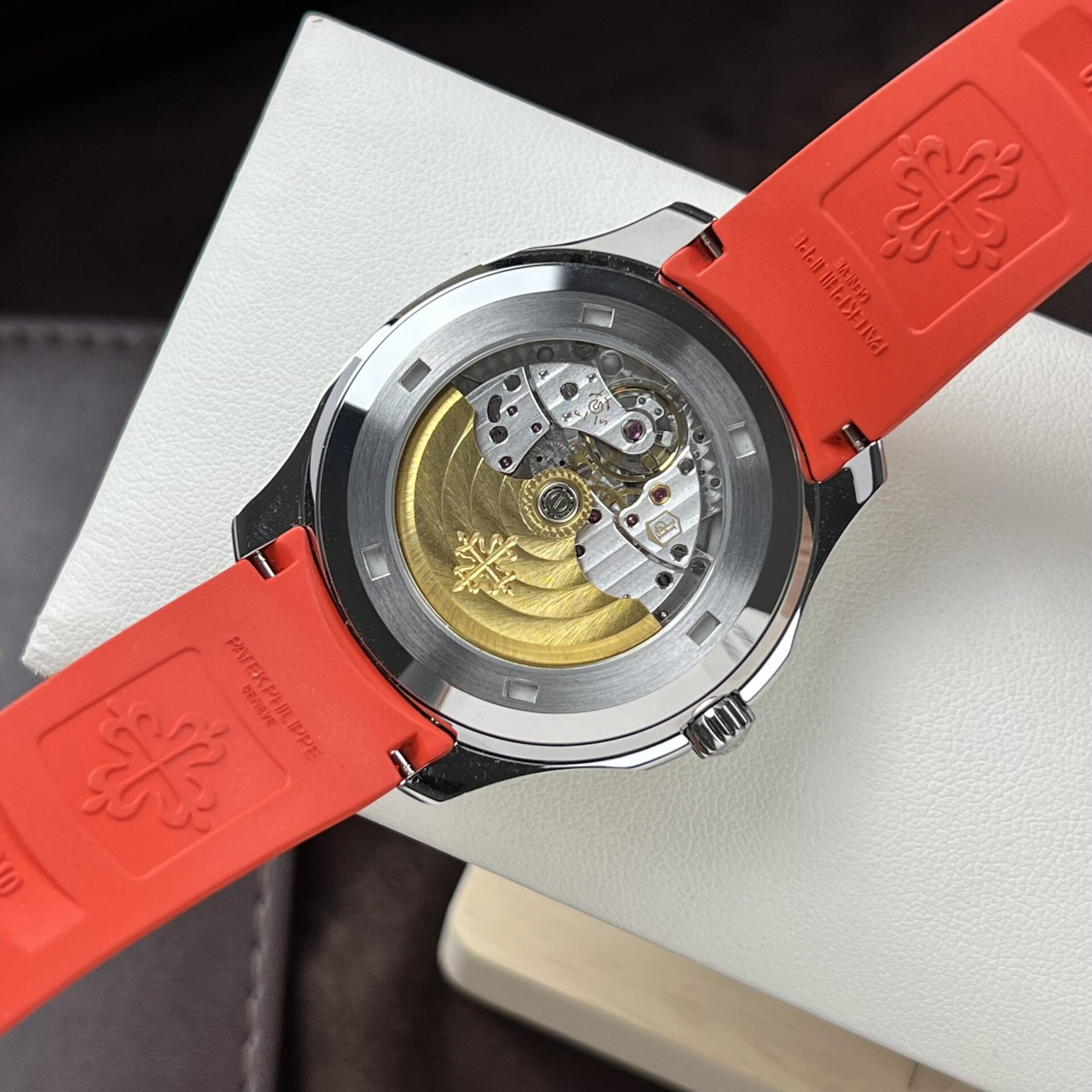 Patek Philippe Replica Watch Aquanaut 5167A Red Rubber Strap 3K Factory 40mm