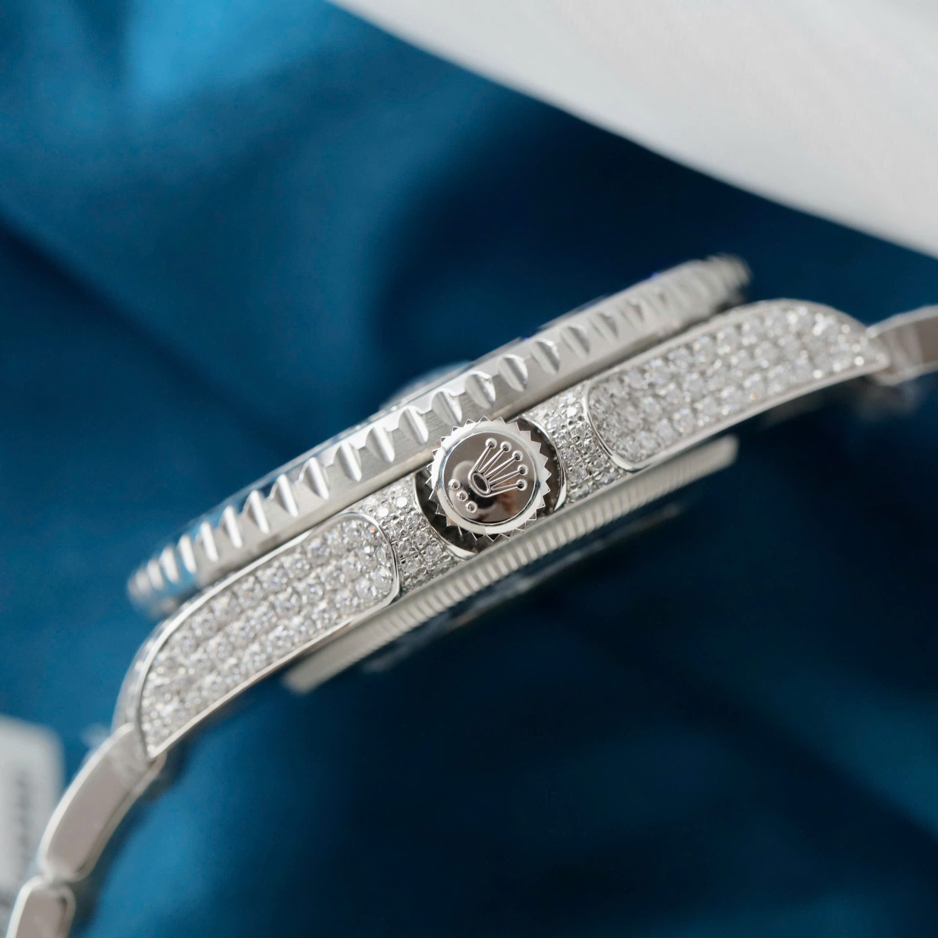 Rolex GMT-Master II Replica Watch Sapphire + Diamonds Moissanite 40mm