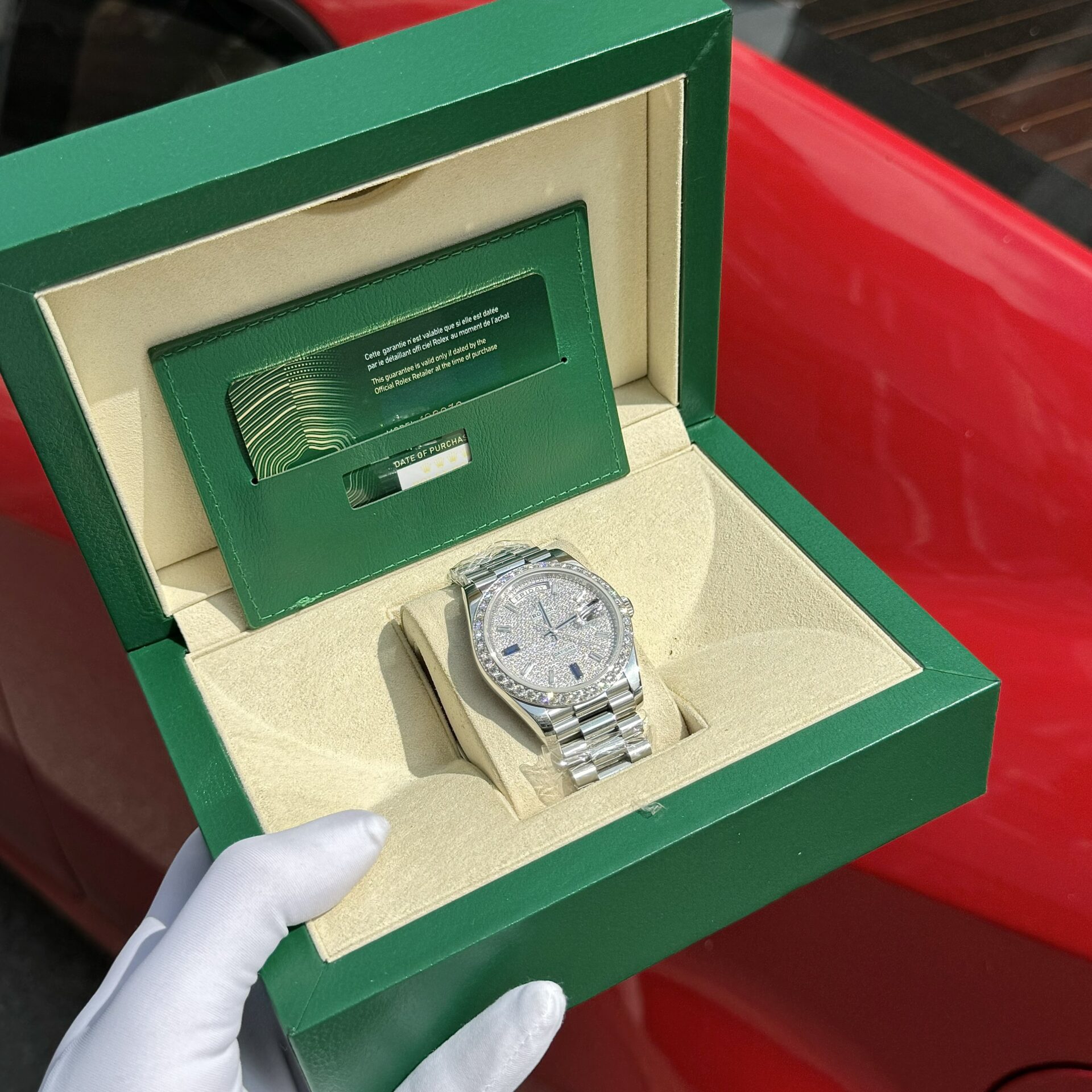 Rolex Day-Date Moissanite Diamond Replica Watch GM Factory V2 40mm
