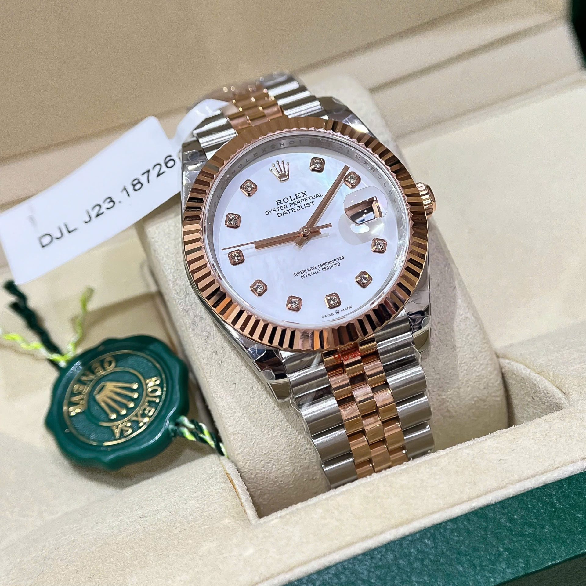 Rolex DateJust Dial Mother Of Pearl Custom Gold Wrapped GM Factory 41mm