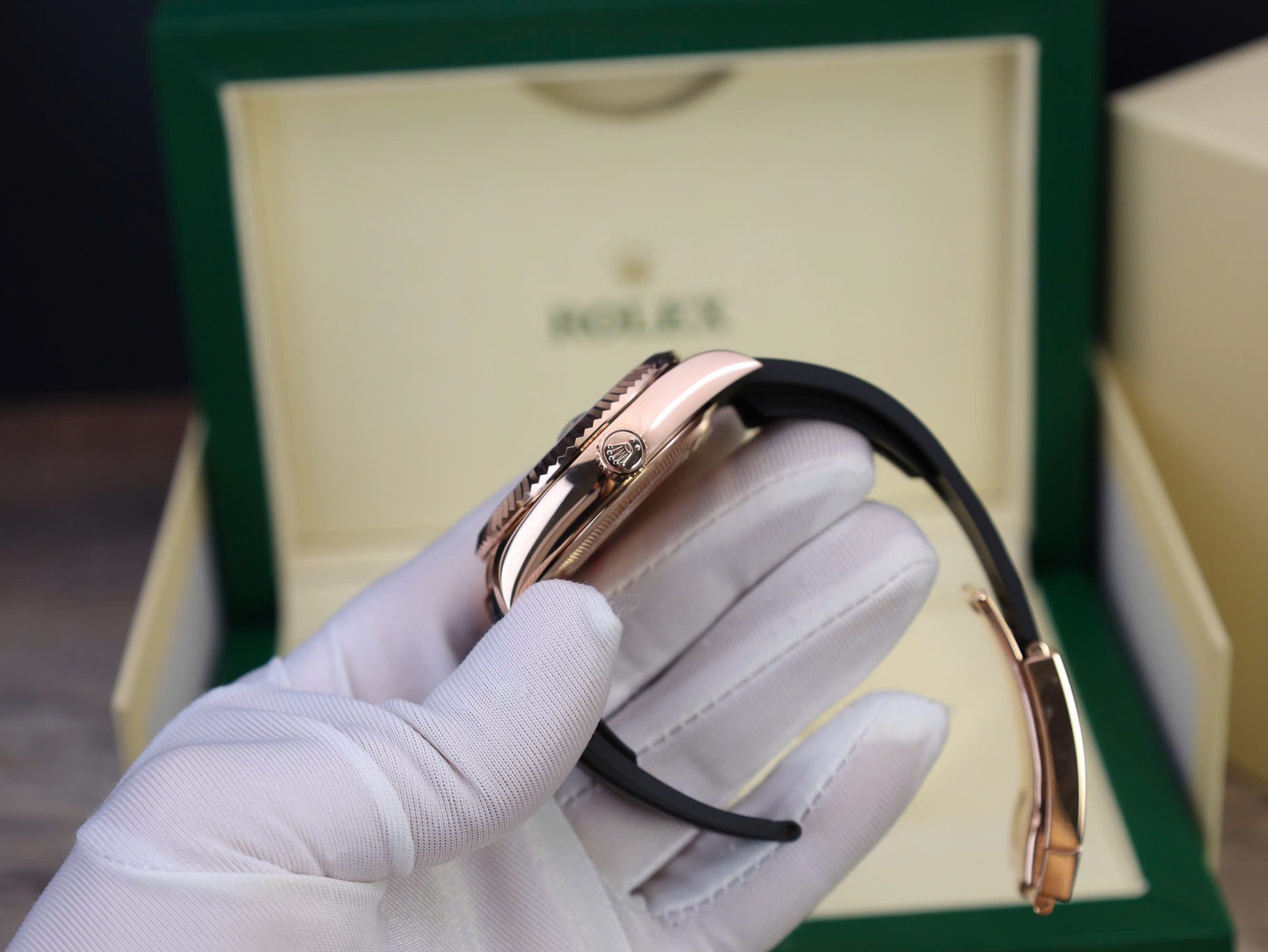 Rolex Sky-Dweller M336235 Custom Gold Wrapped Chocolate Dial 42mm