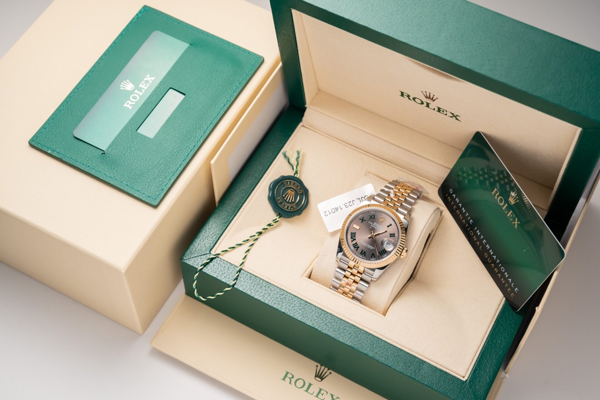 Rolex Replica Watch DateJust Dial Wimbledon Gold Wrapped GM Factory 36mm