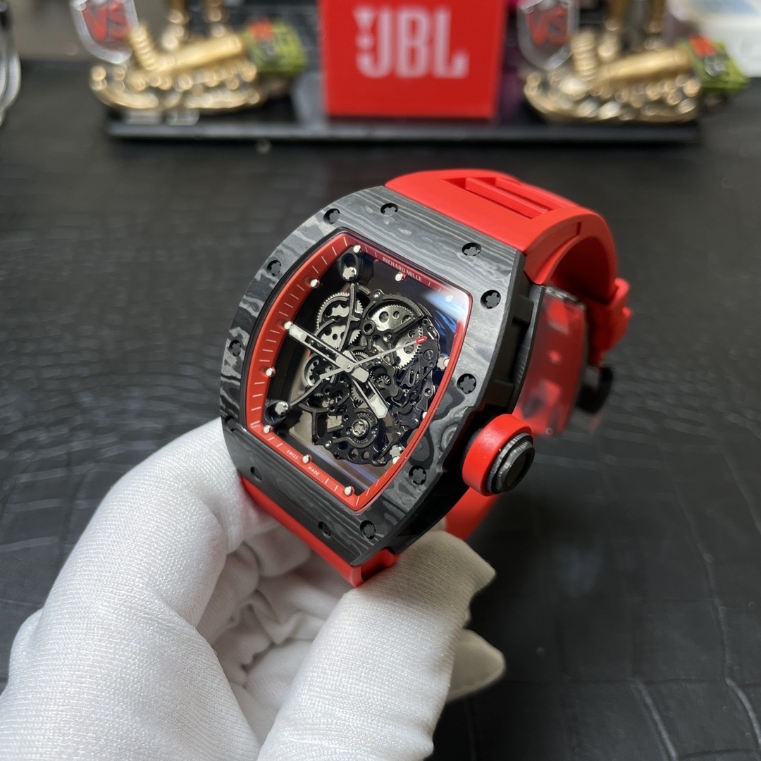 Richard Mille RM055 Carbon NTPT Replica 1:1 Watch Red BBR 45mm