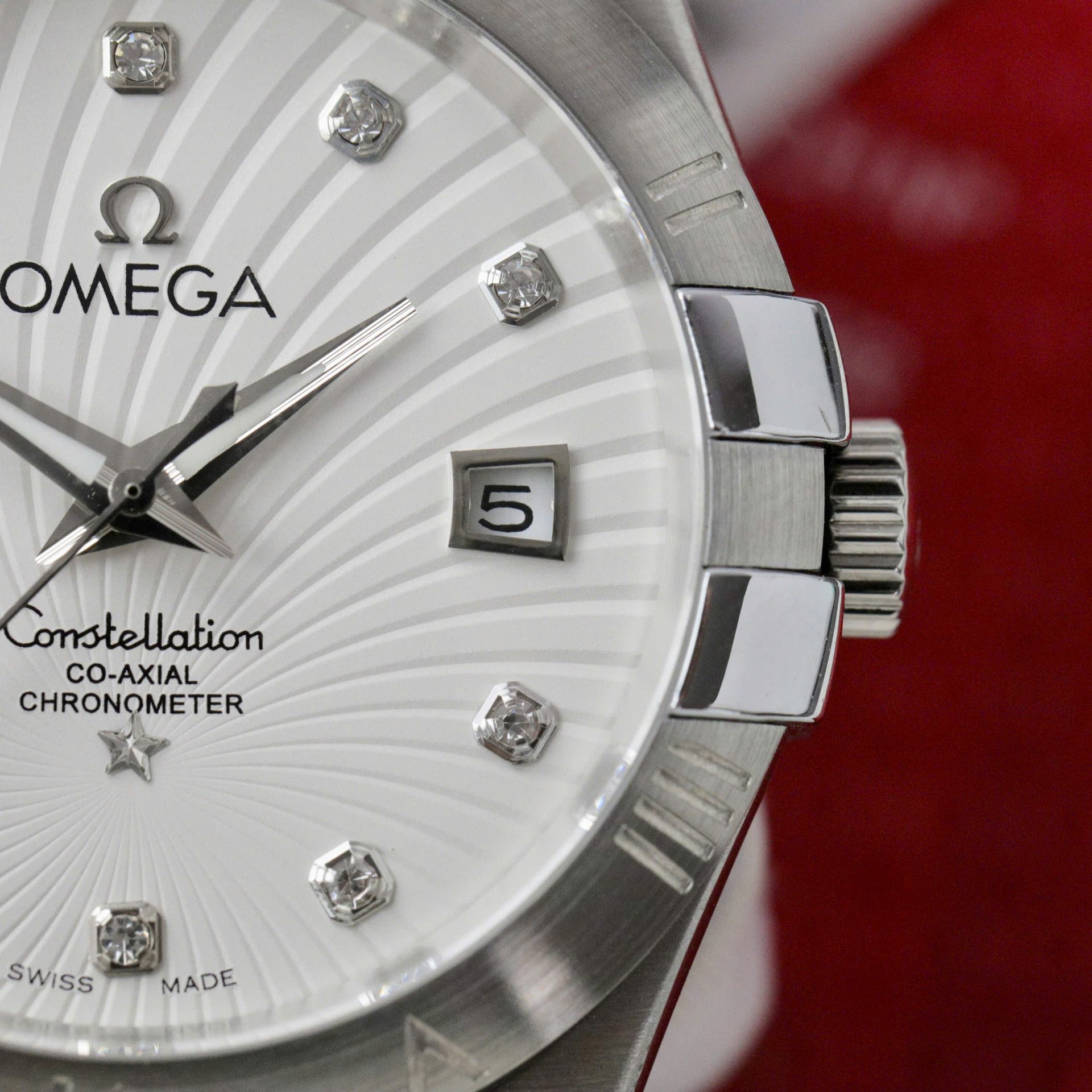 Omega Constellation Co-Axial Clone Watch White Dial 38mm