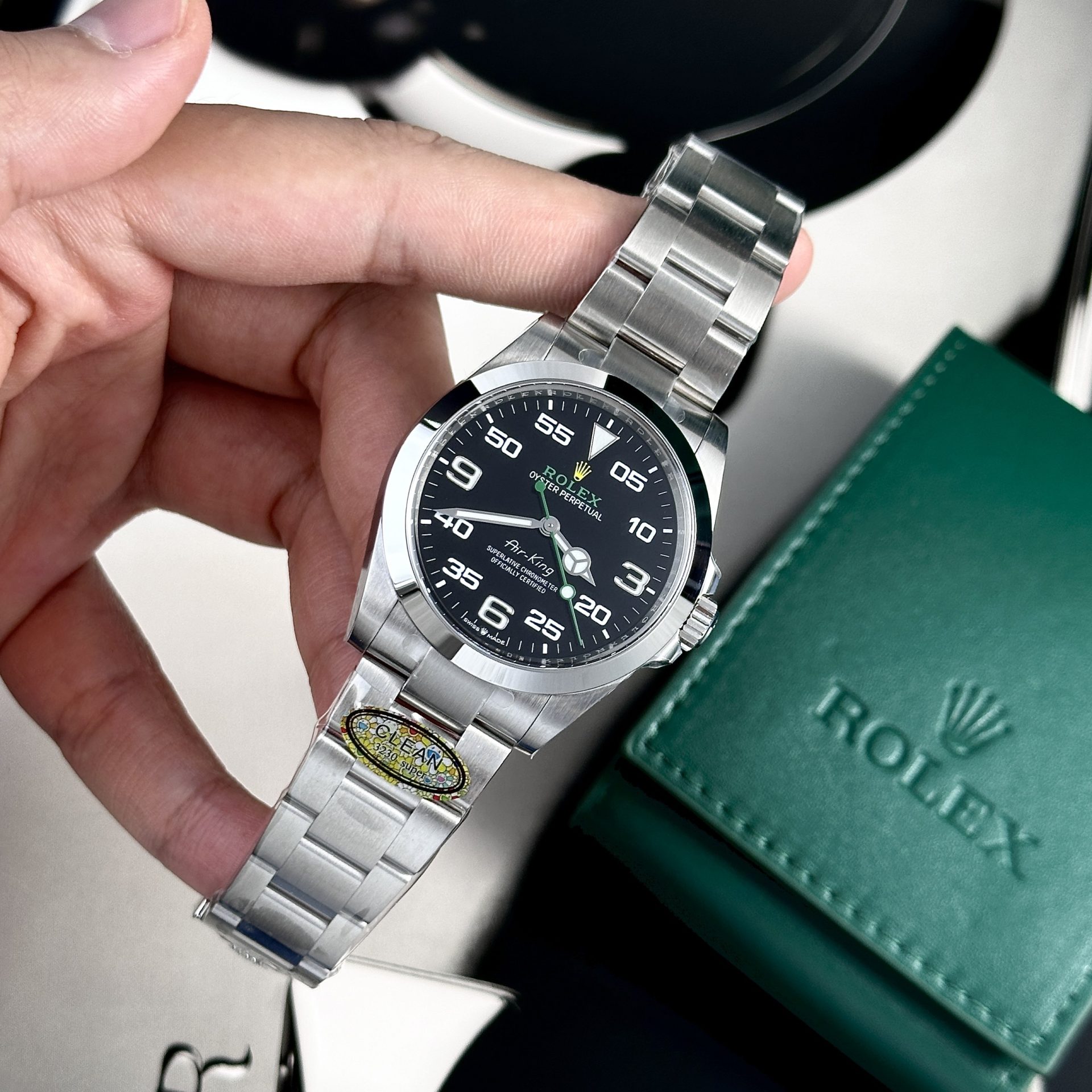 Rolex Replica Watch Air King 126900 Black Dial Clean Factory 40mm