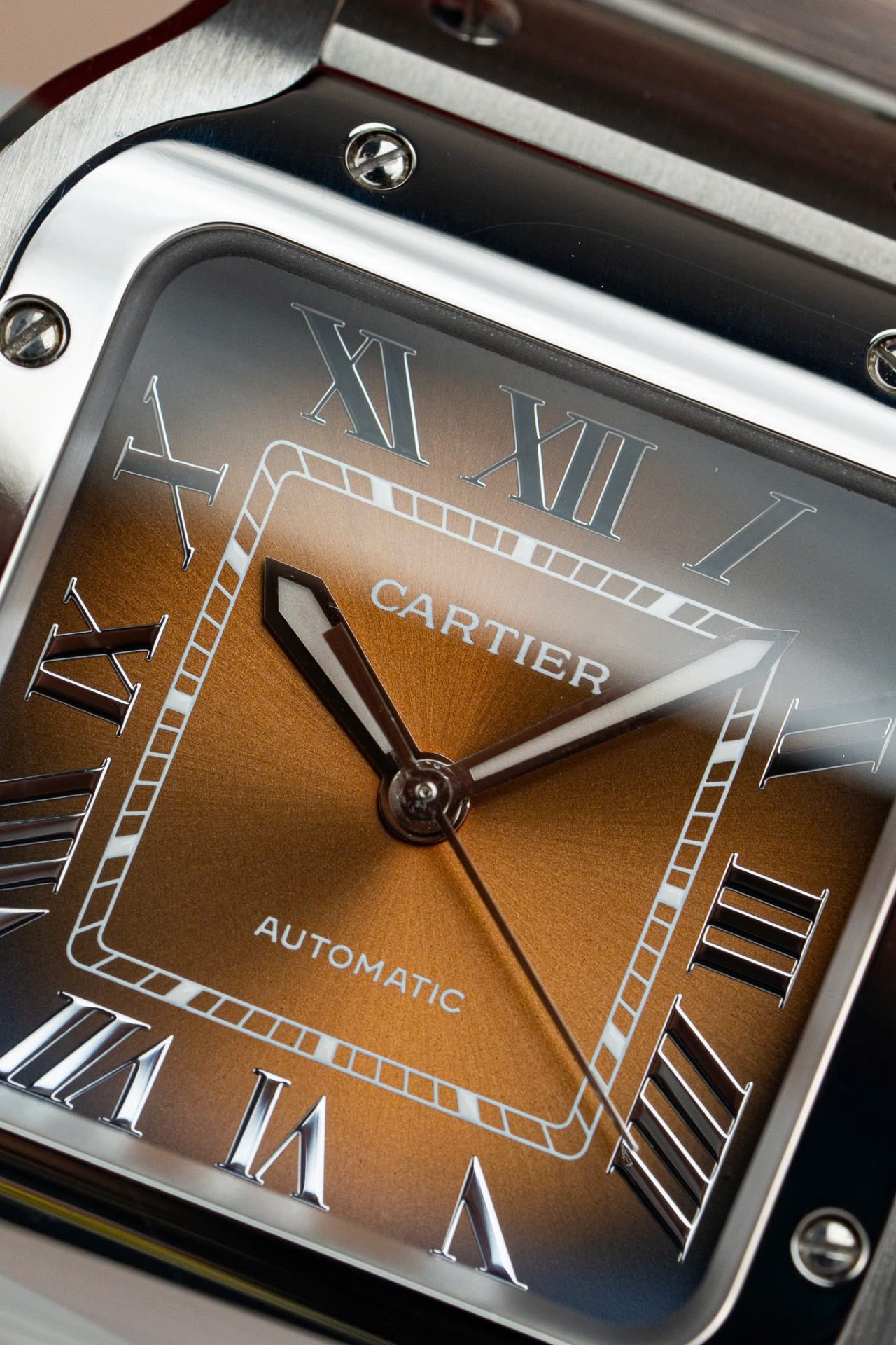 Cartier Santos WSA0065 Replica Watch Women Dial Brown BV Factory 35mm