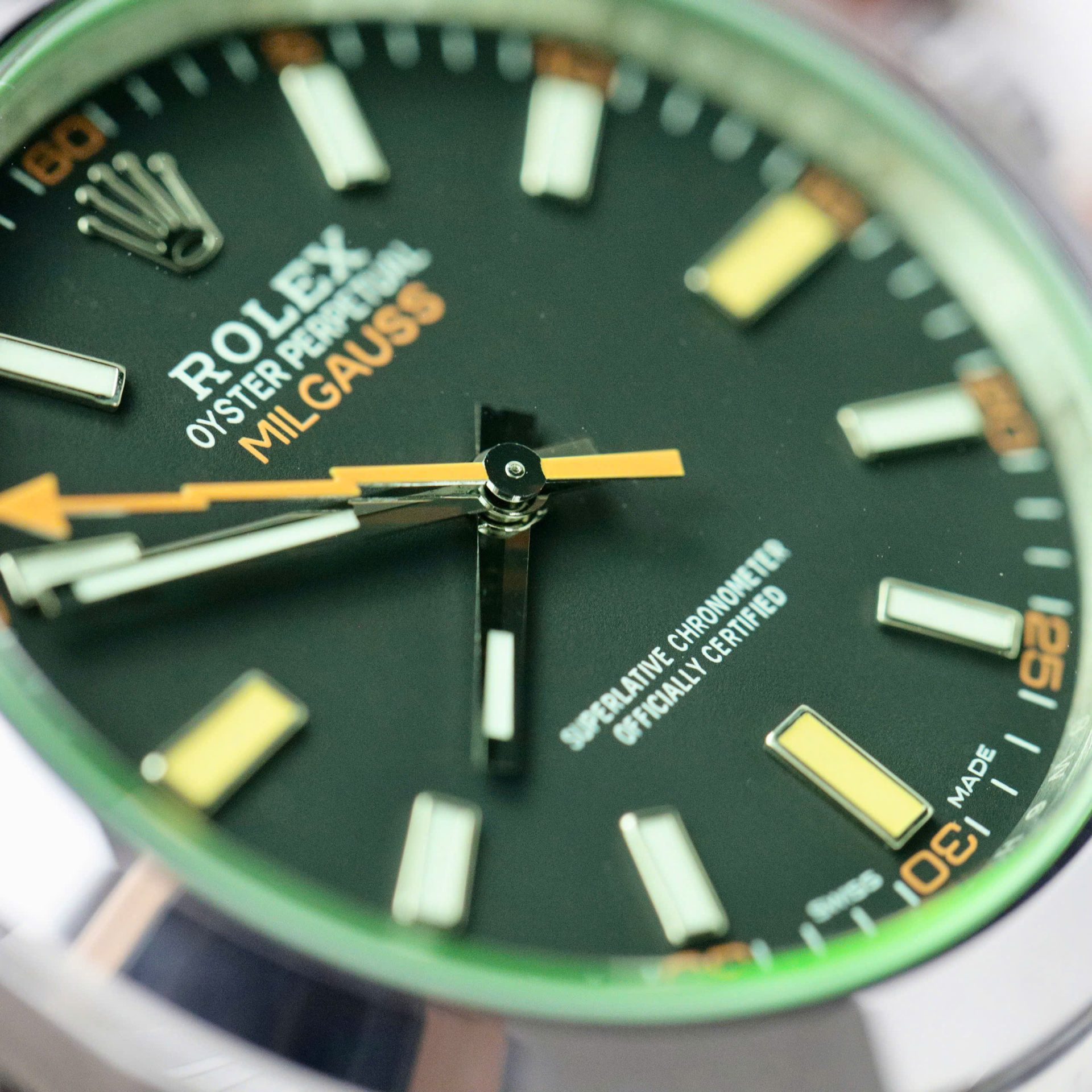 Rolex Milgauss 116400GV Best Replica Watch Oyster Strap VS Factory 40mm