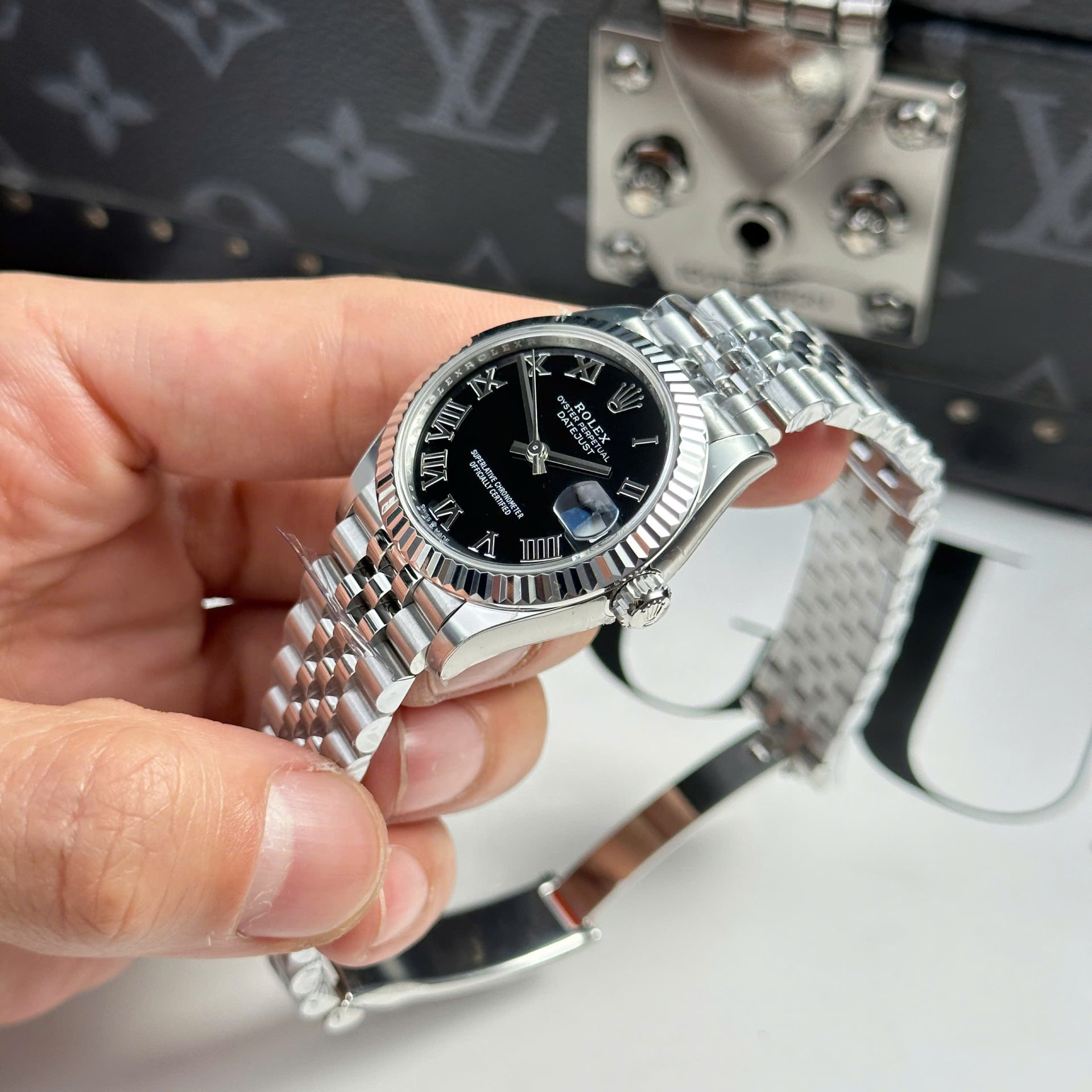 Rolex DateJust Replica 11 Watch Dial Black Jubilee Strap THB Factory 31mm