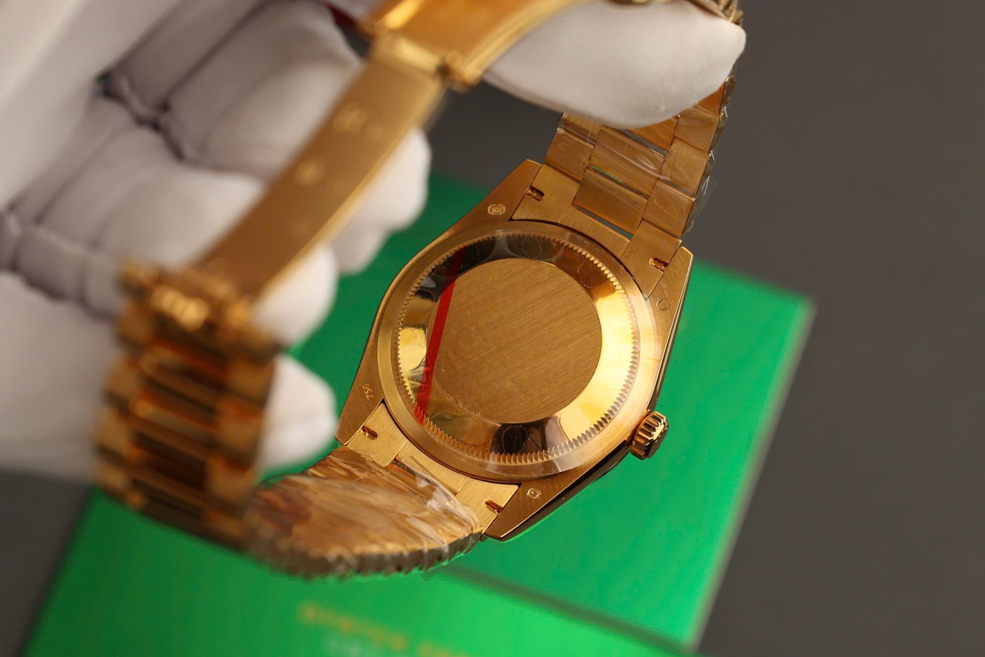 Rolex Day-Date Replica Watch Dial Mother Of Pearl Custom Gold Wrapped 36mm