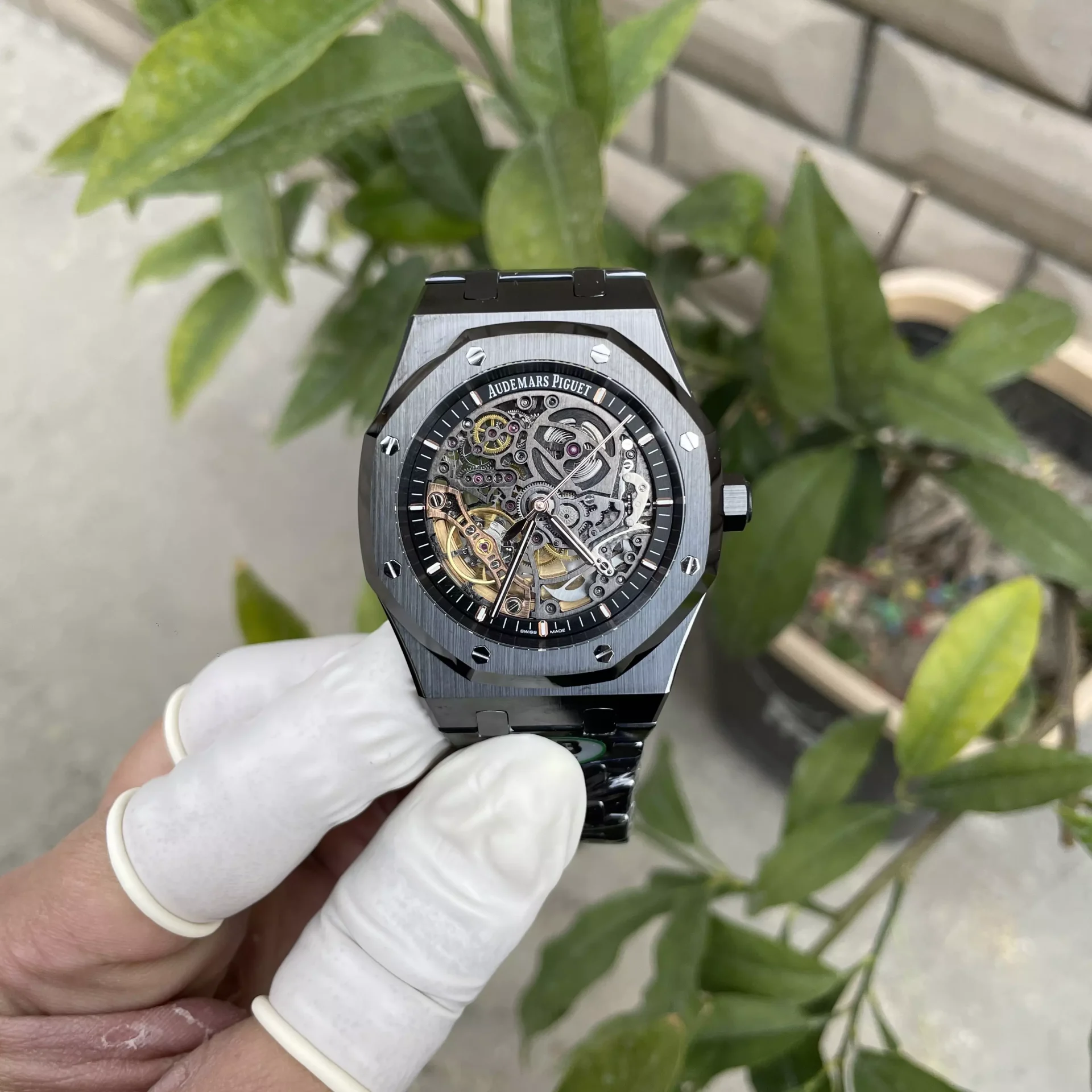 Audemars Piguet Royal Oak 15416CE Replica Watches Dial Skeleton THB Factory 41mm