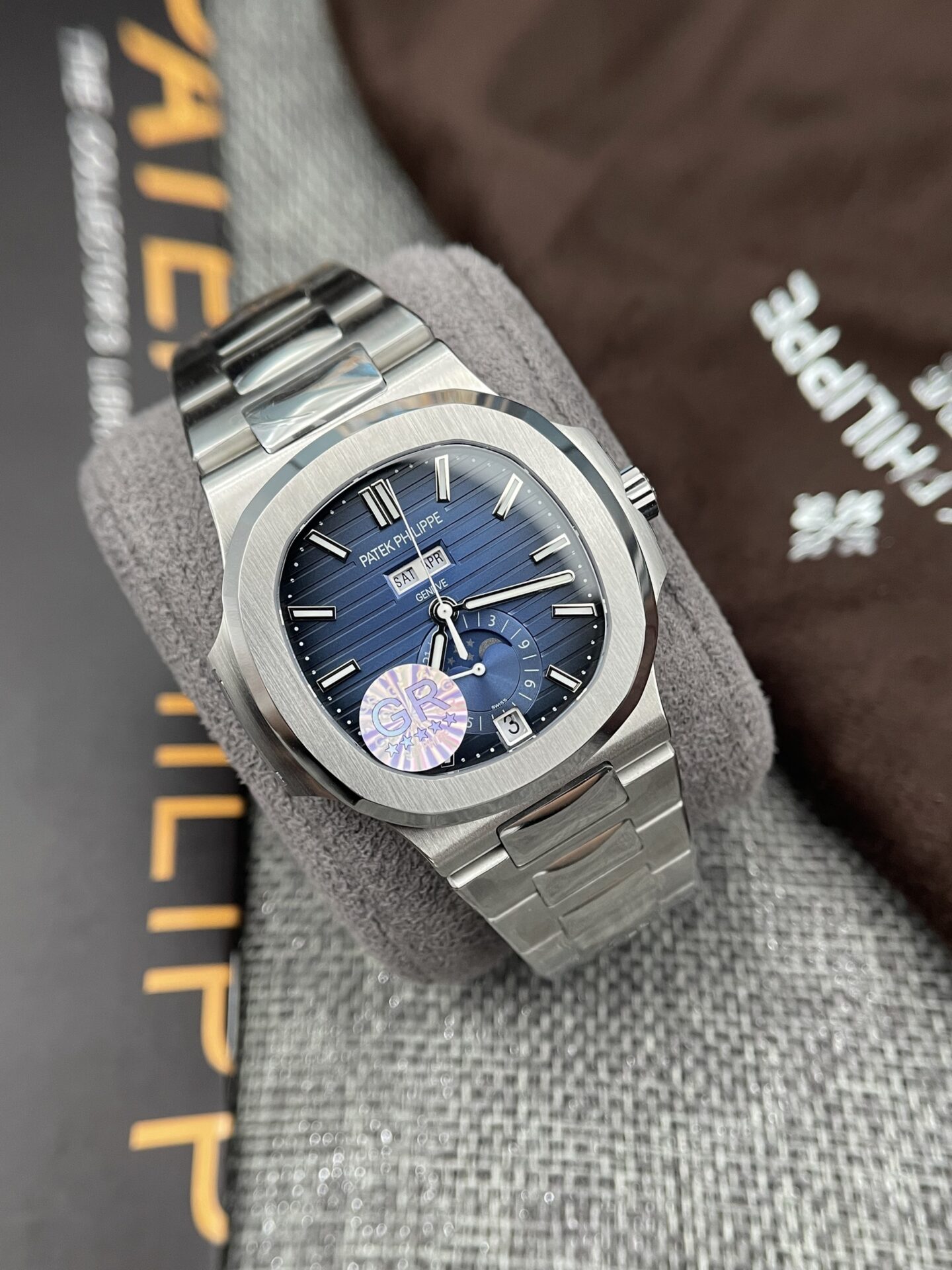 Patek Philippe Nautilus 5726 Best Replica Watch Blue Dial GRF 40.5mm