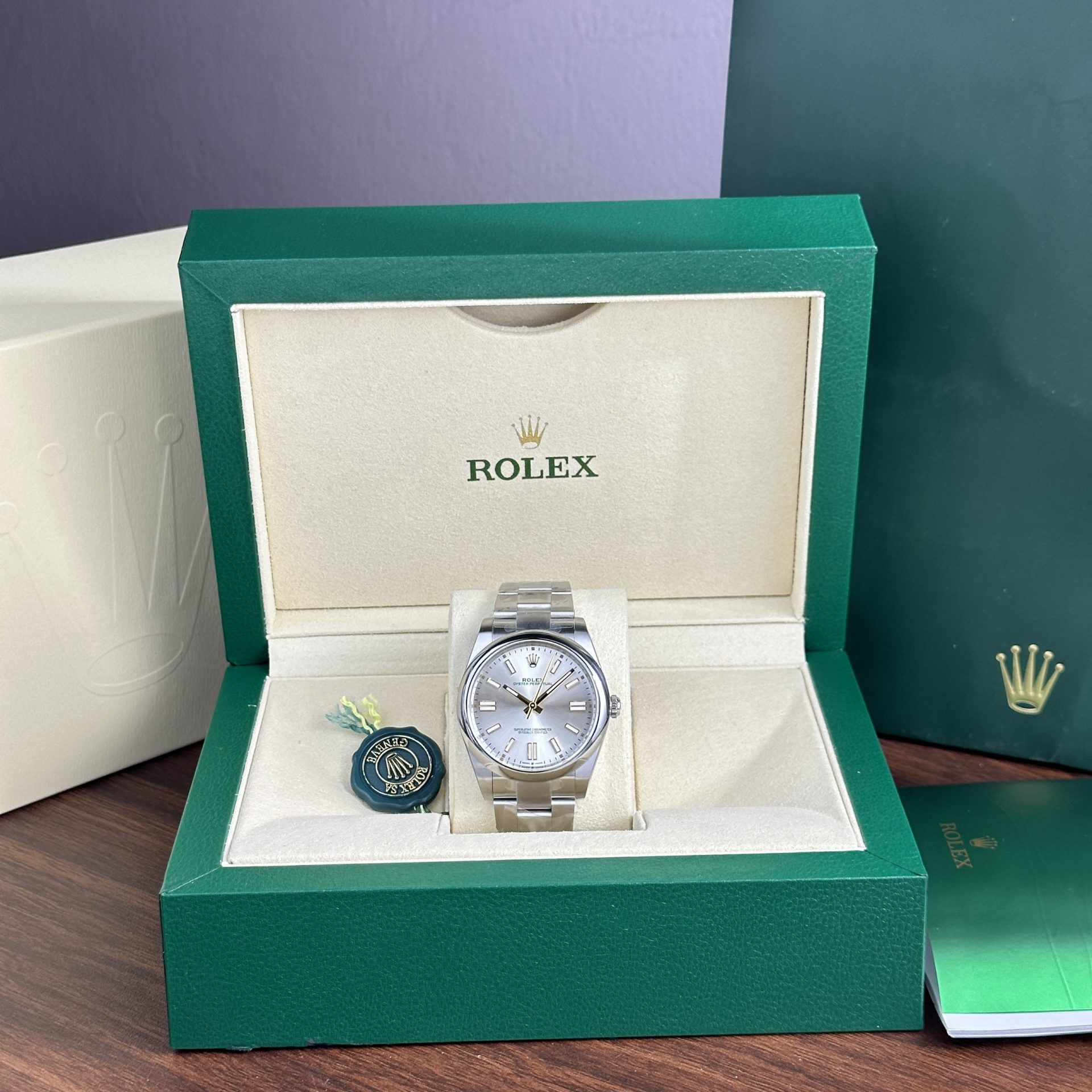 Rolex Replica Watch Oyster Perpetual 124300 Silver Dial Clean Factory 41mm