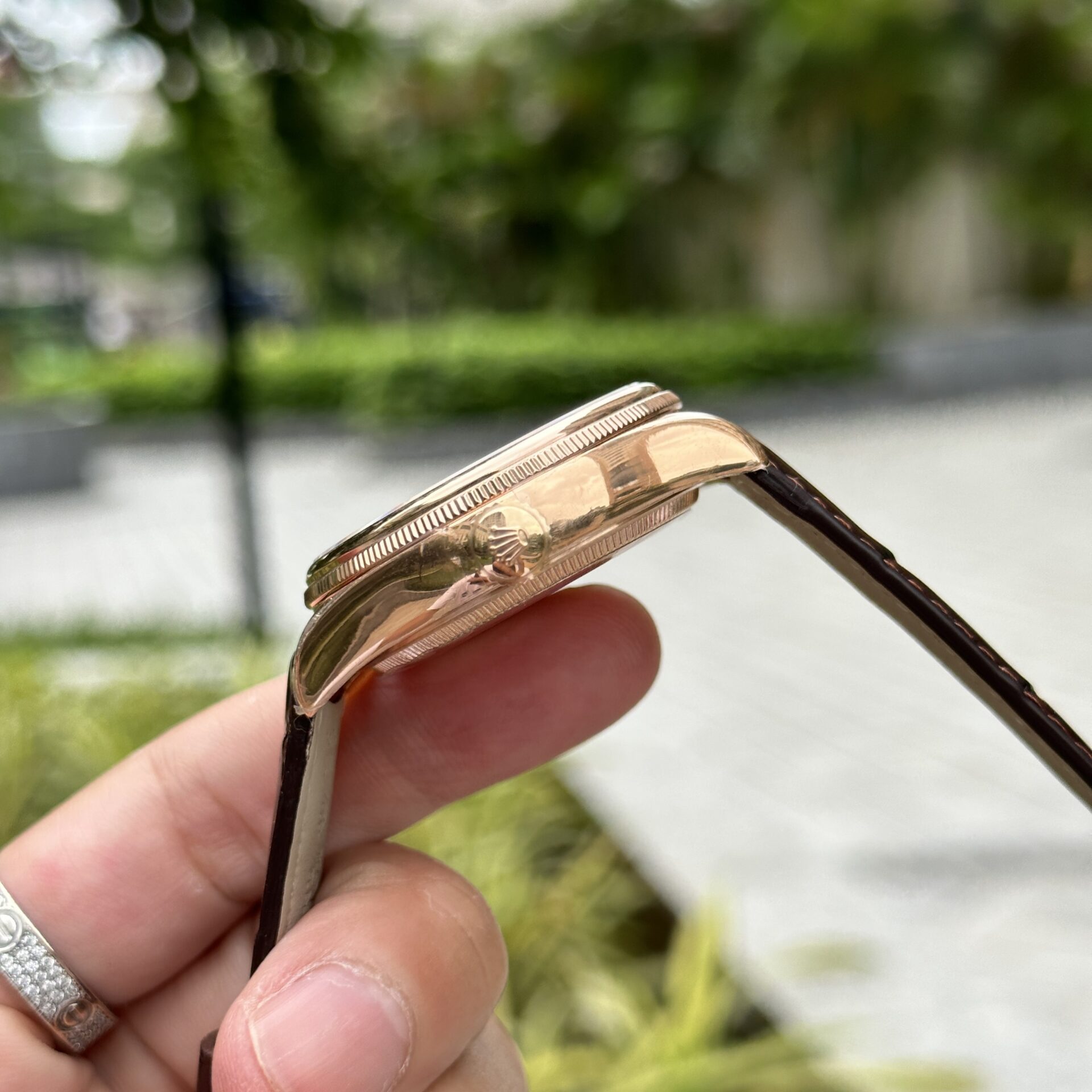 Rolex Replica 1:1 Watch Cellini Moonphase 50535 Leather Strap 39mm