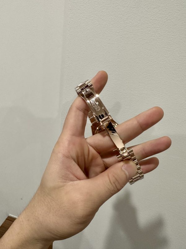 Rolex Day-Date 128235 Replica Watch Gold Wrapped Meteorite Dial 36mm