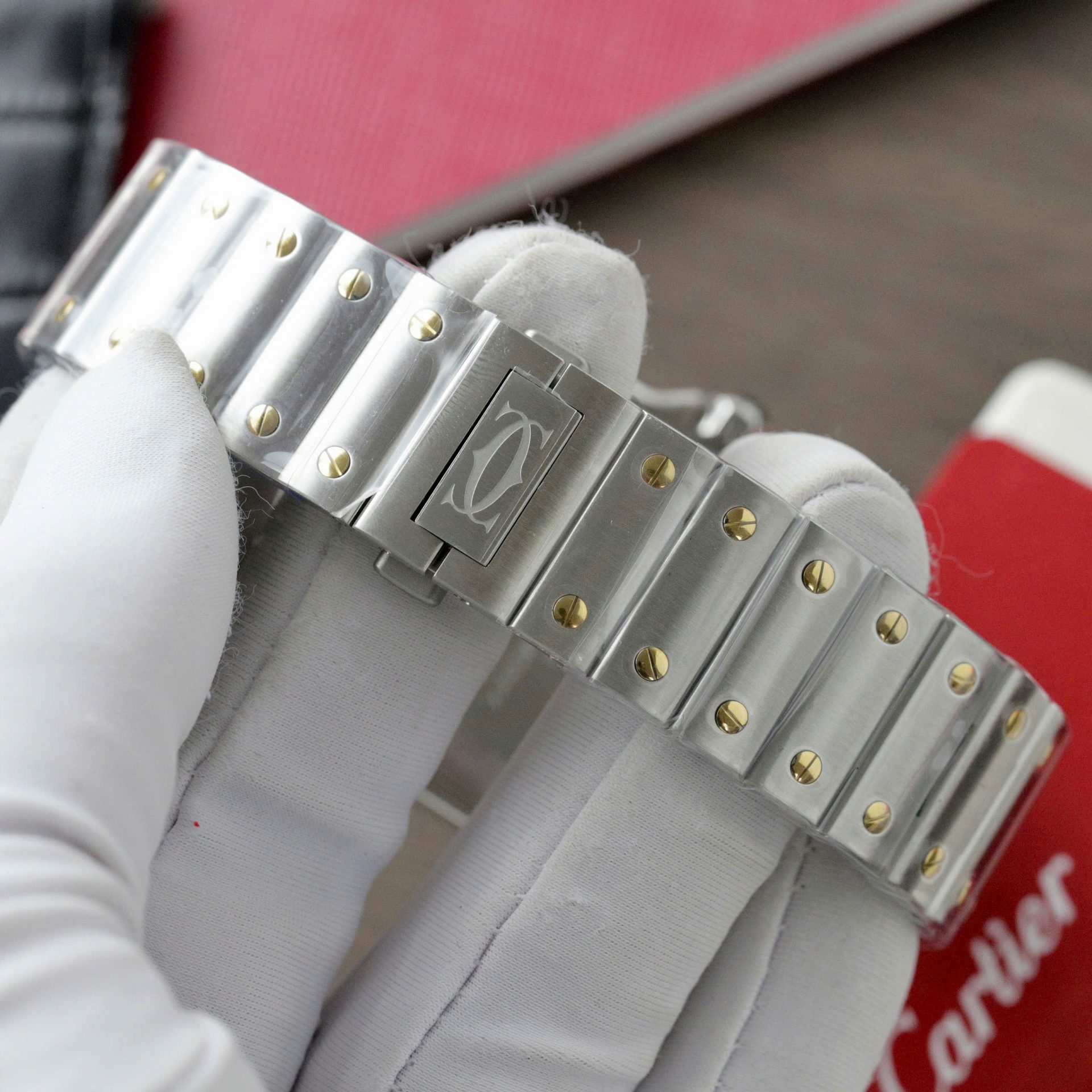 Cartier Santos CRW2SA0030 Replica Watch Gray Dial BV Factory 39.8mm