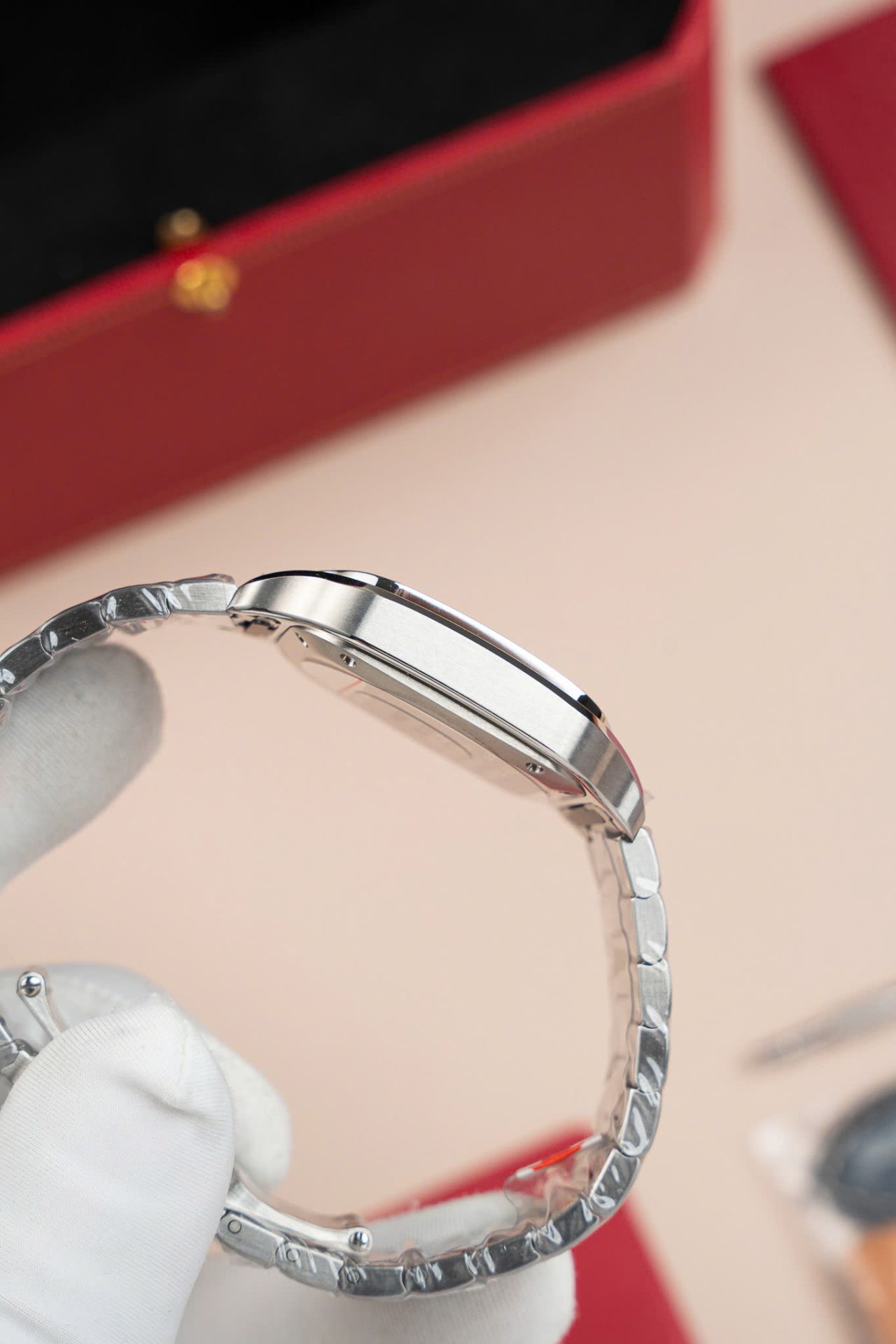 Cartier Santos WSA0065 Replica Watch Women Dial Brown BV Factory 35mm