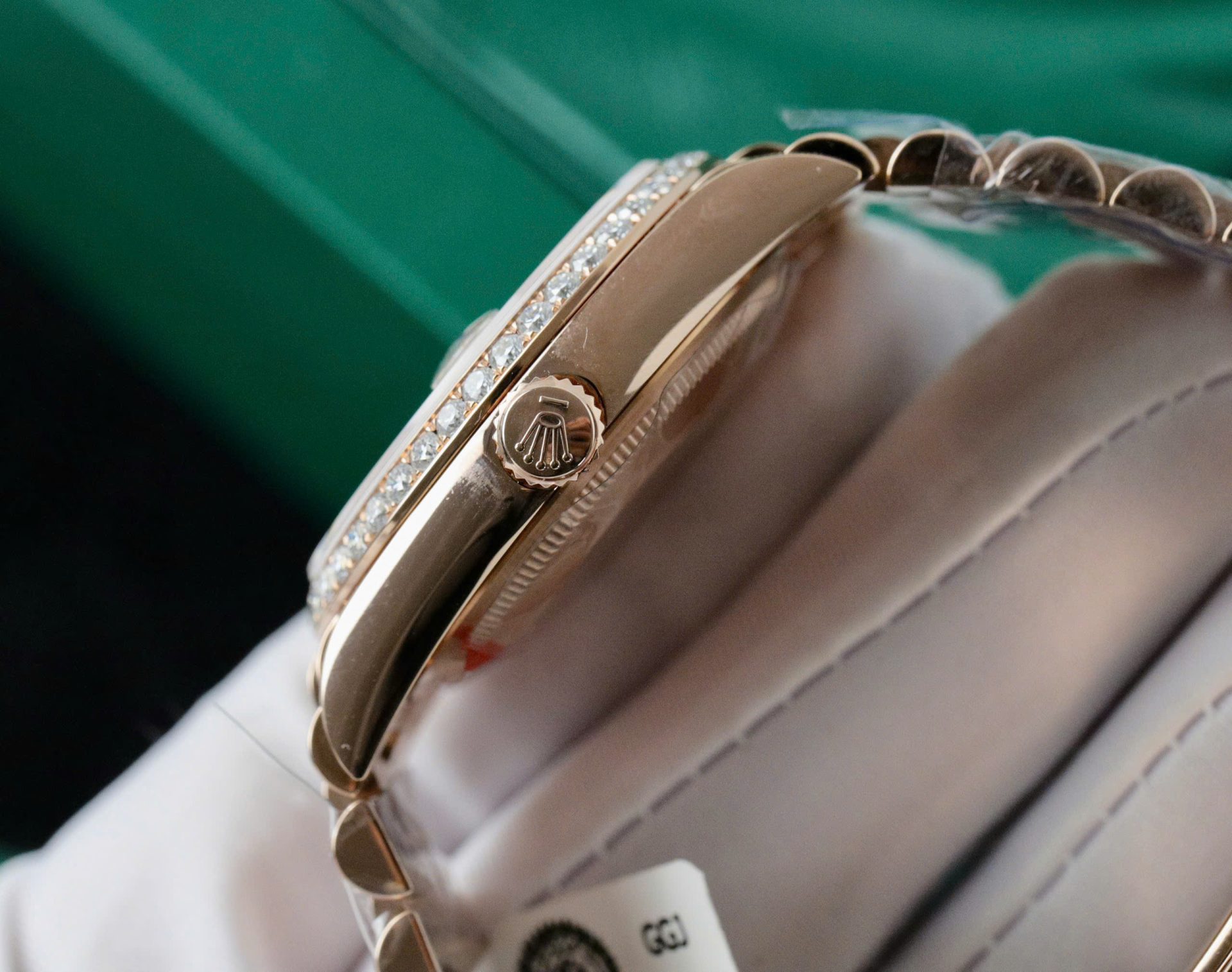 Rolex Day-Date 128395TBR Refined 18K Gold Wrapped   Moissanite Diamonds Best Replicas 36mm