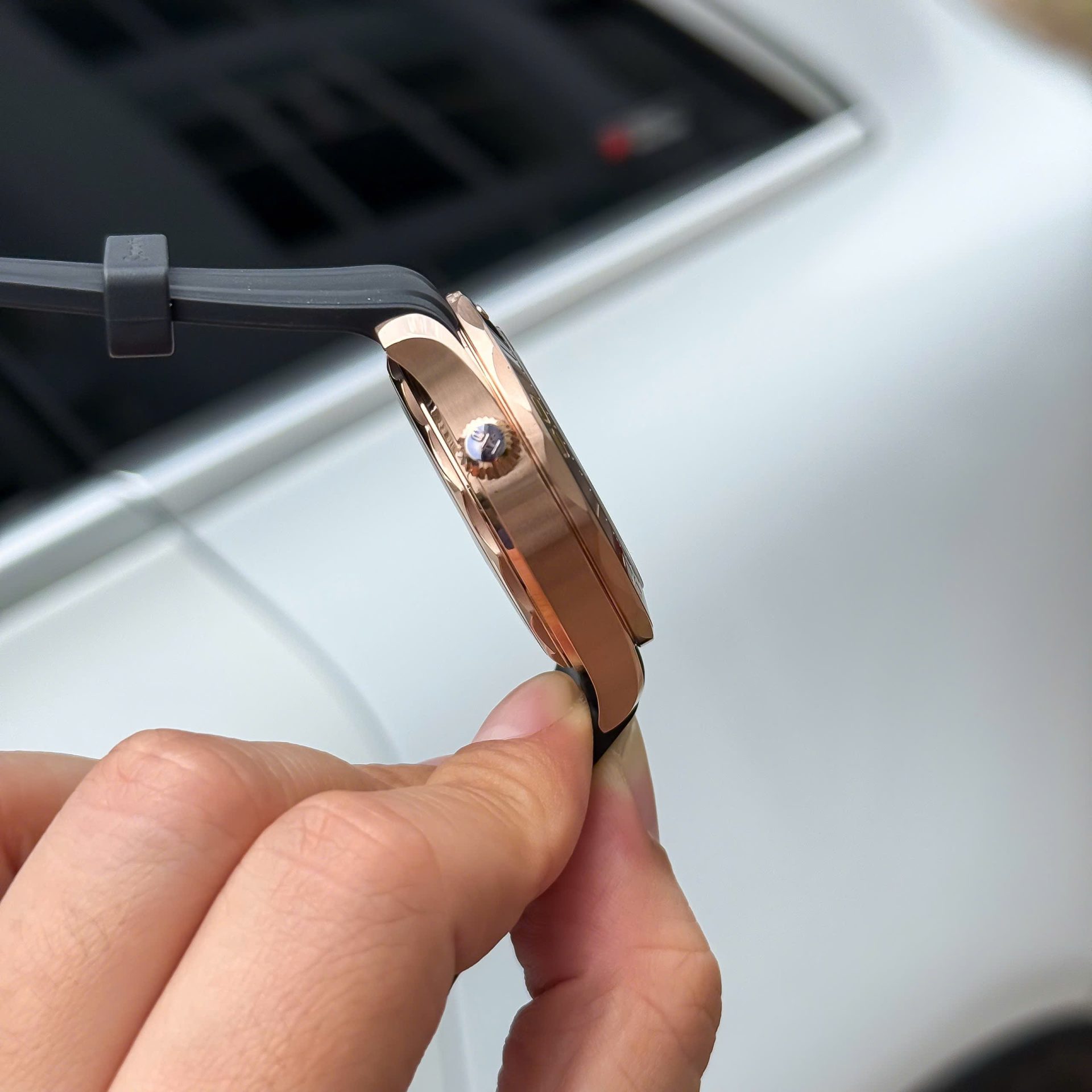 Omega Seamaster Diver 300M Sedna Rose Gold Copies Watches Black Dial 42mm