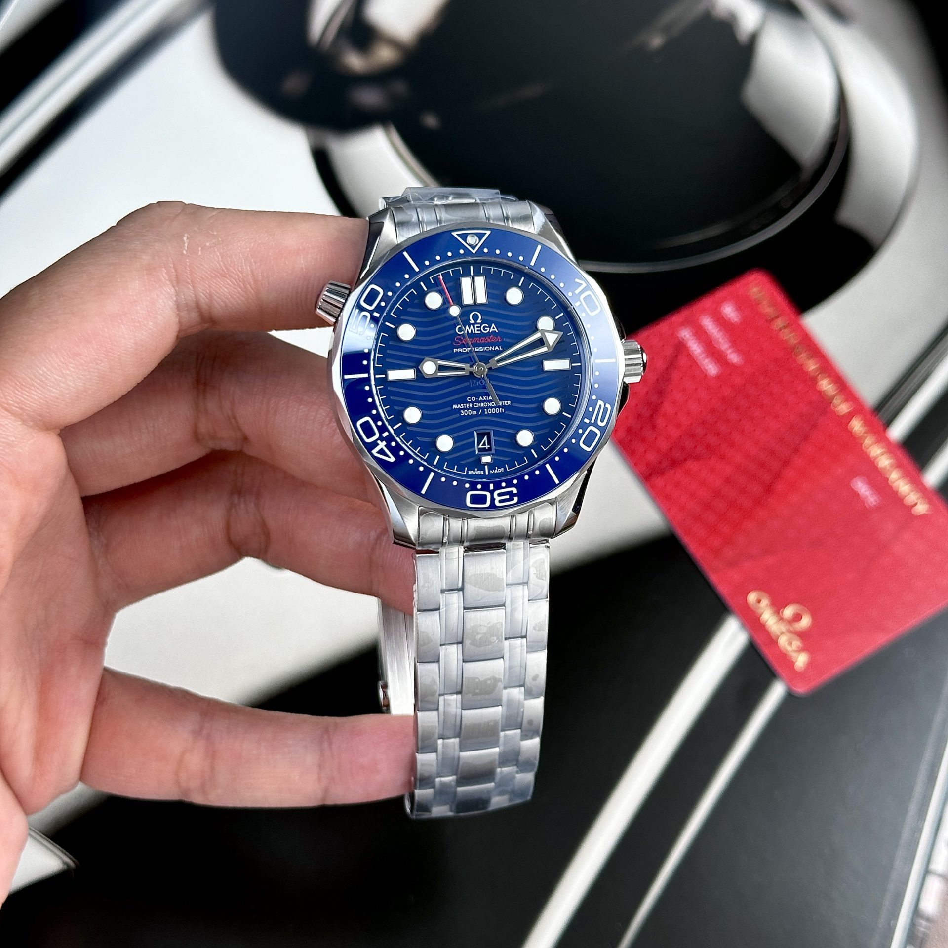 Omega Replica Watches Seamaster Blue Dial VS Factory 42mm