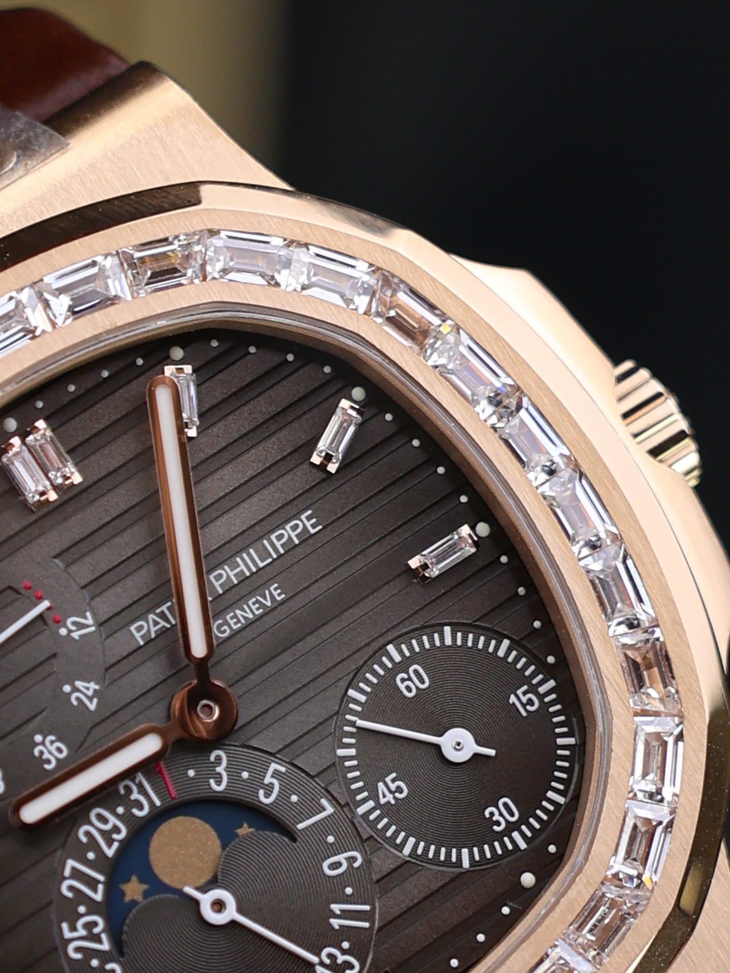 Patek Philippe Nautilus 5724 Rose Gold Replica Watch Full Function PPF Factory 40mm