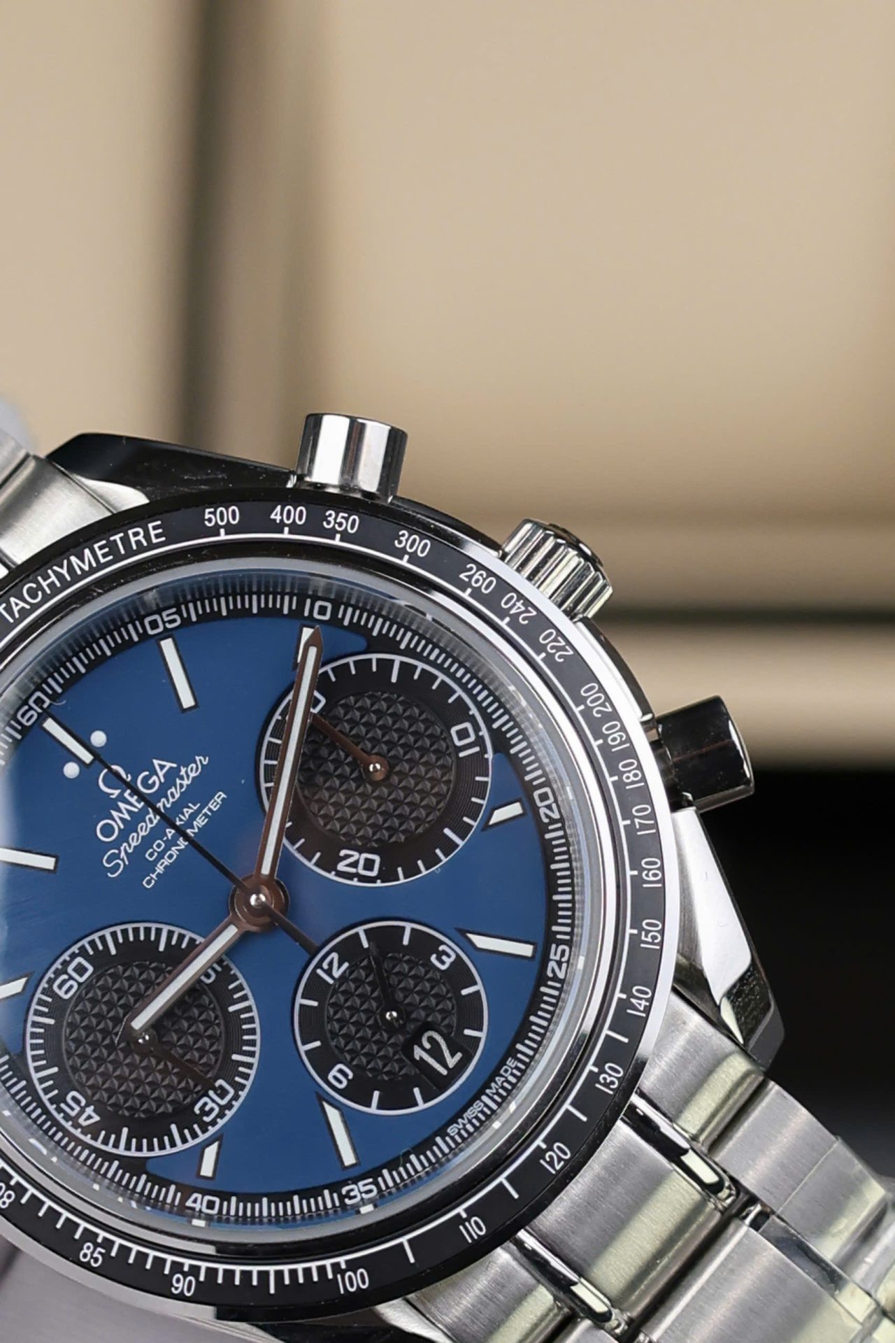 Omega Speedmaster Replica Watch Racing Chronograph Dial Blue 40mm