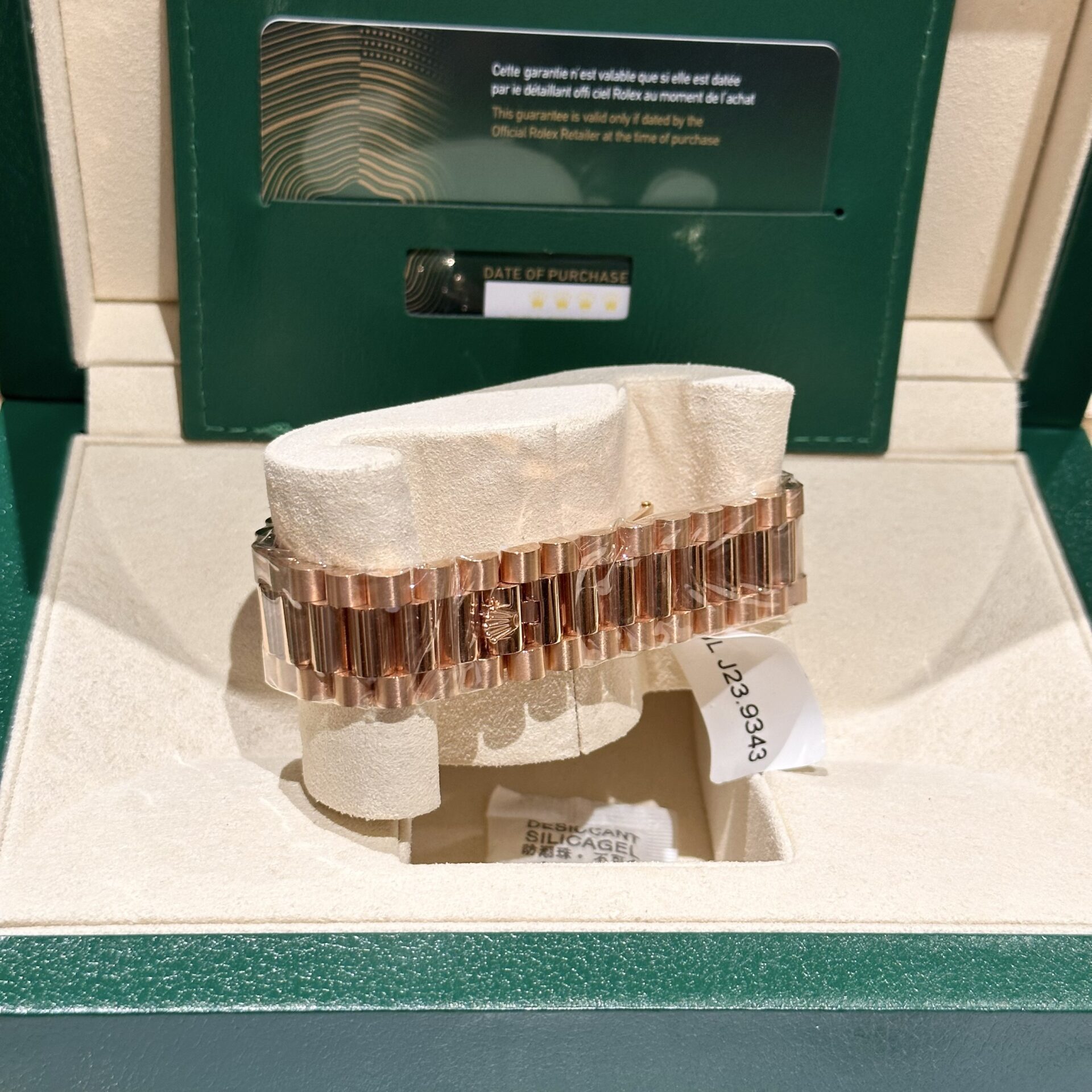 Rolex Rep 11 Watch Day-Date Rose Gold Wrapped Lava Dial 40mm