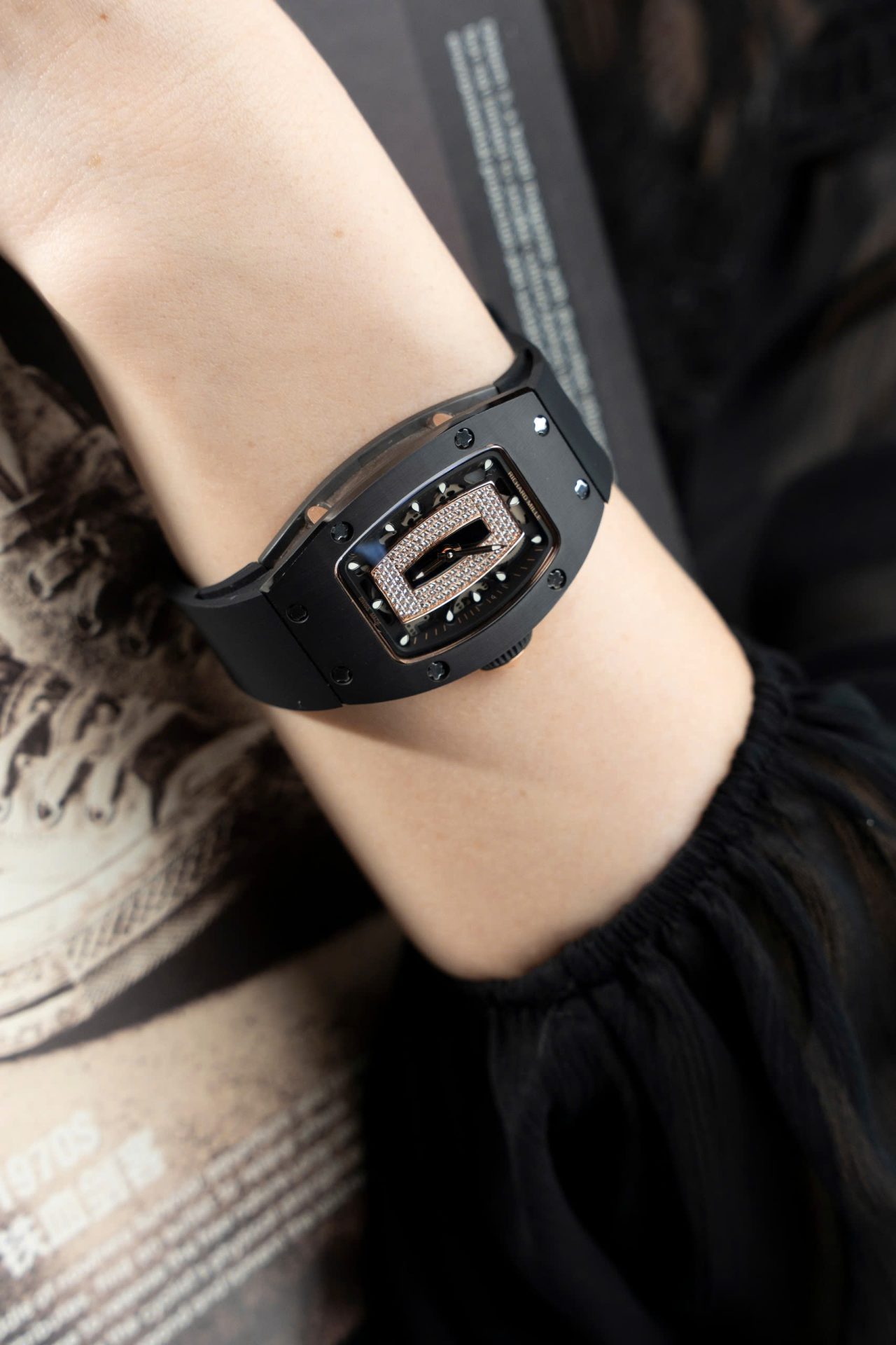 Richard Mille Fake Watches RM07-01 Ceramic Black 36mm