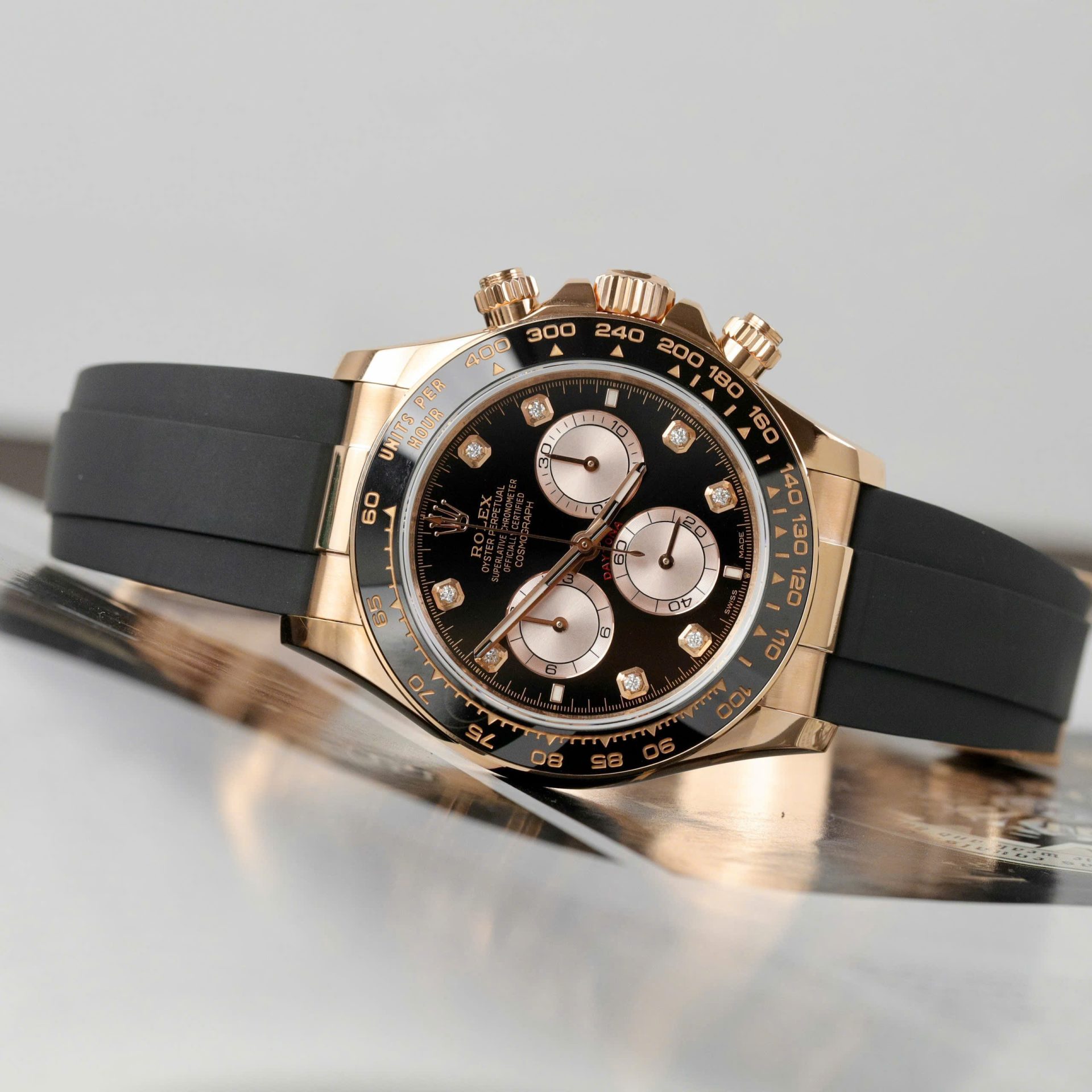 Rolex Daytona 126515 Dial Black Replica Watch Weight 163Gram Custom Gold Wrapped 40mm