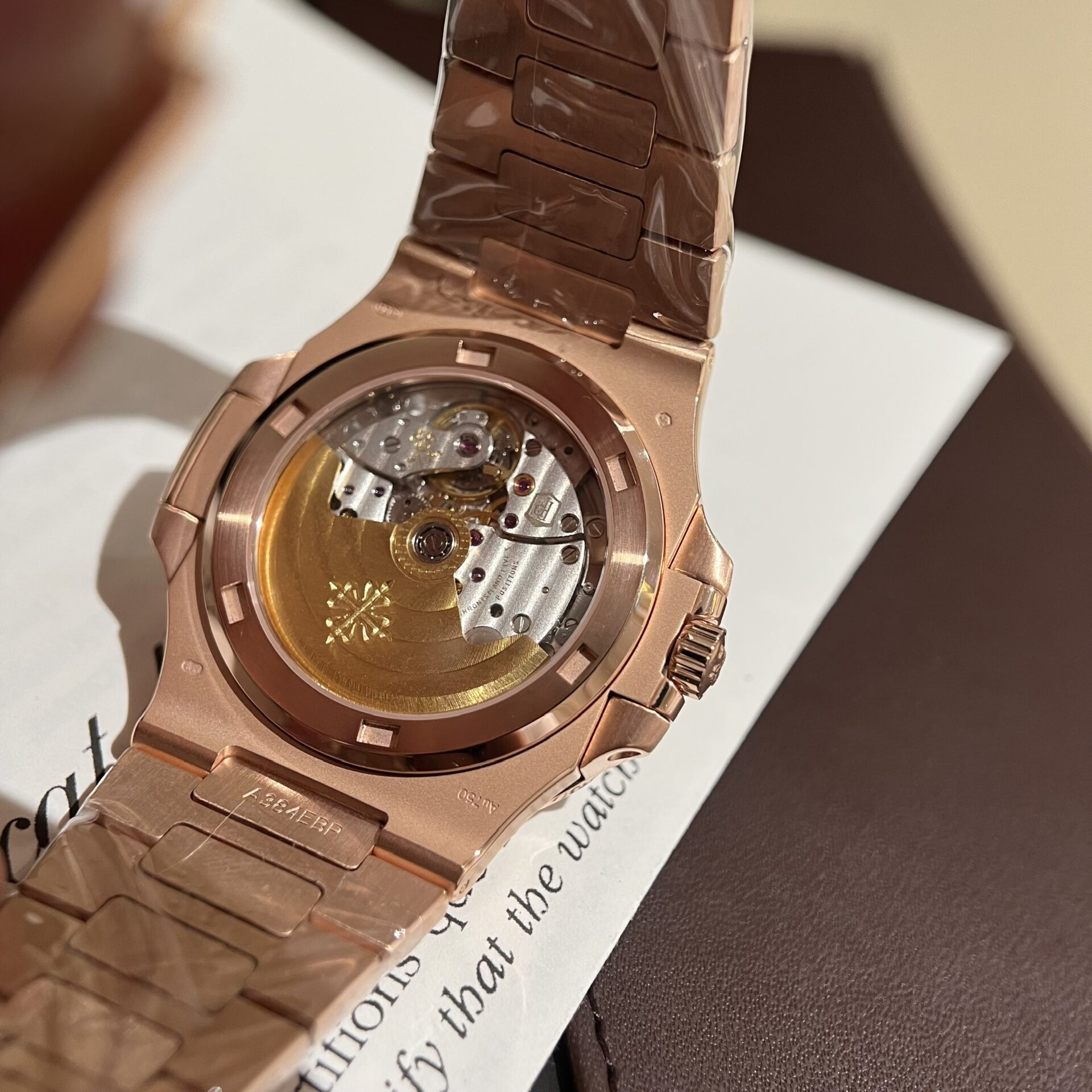 Patek Philippe Replica Watch Nautilus 5723 Gold Wrapped Moissanite Diamonds 40mm