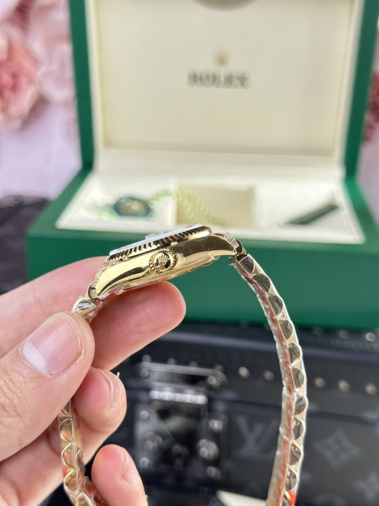 Rolex Replica Watch DateJust 278288 Olive Flower Pattern Dial 31mm