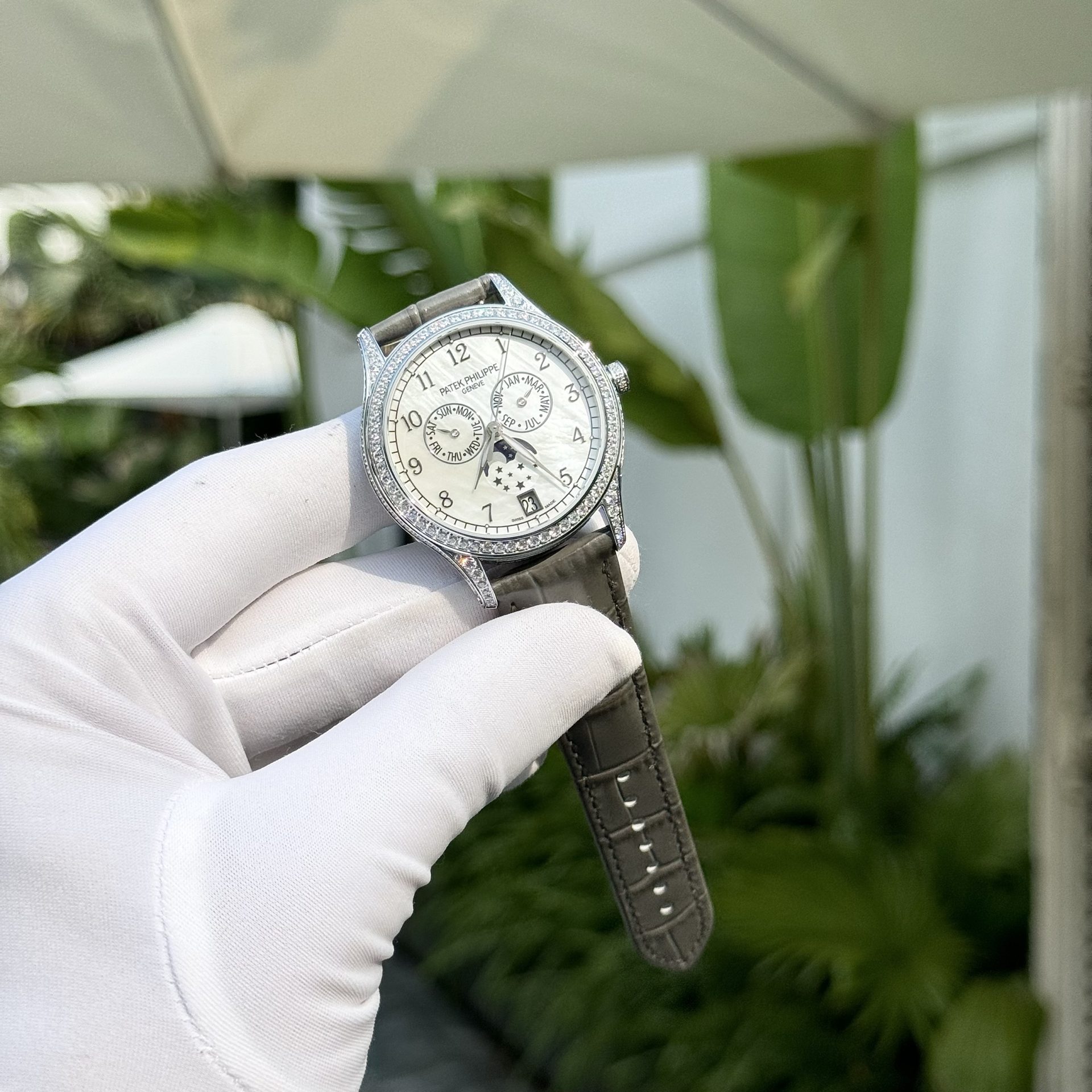 Patek Philippe Best Replica Watches Complications 4947G Gray Leather Strap 38mm