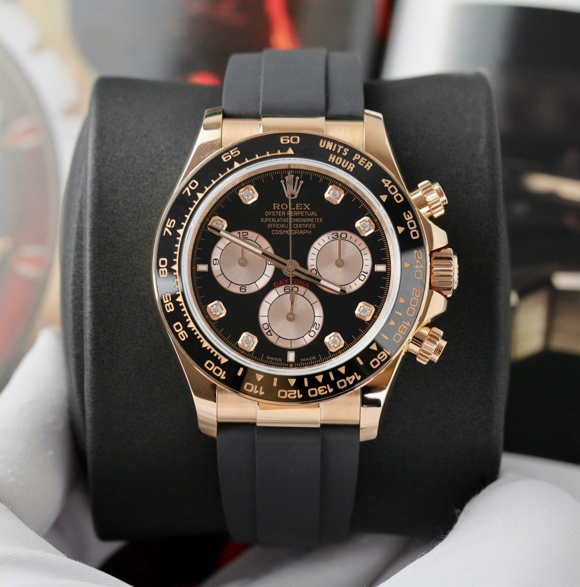 Rolex Daytona 126515 Dial Black Replica Watch Weight 163Gram Custom Gold Wrapped 40mm
