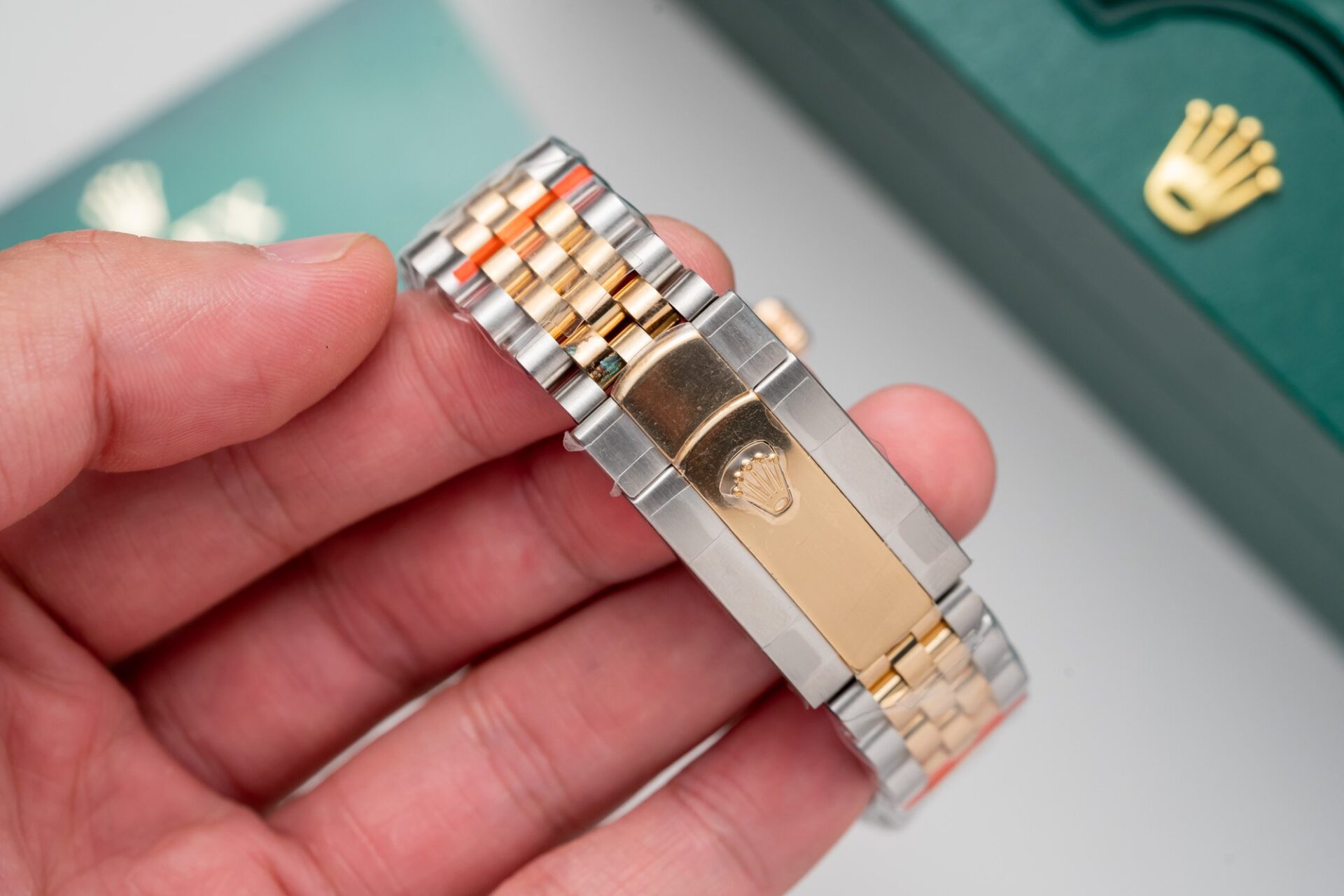 Rolex DateJust Black Dial Gold Wrapped Replica Watch GM Factory 36mm