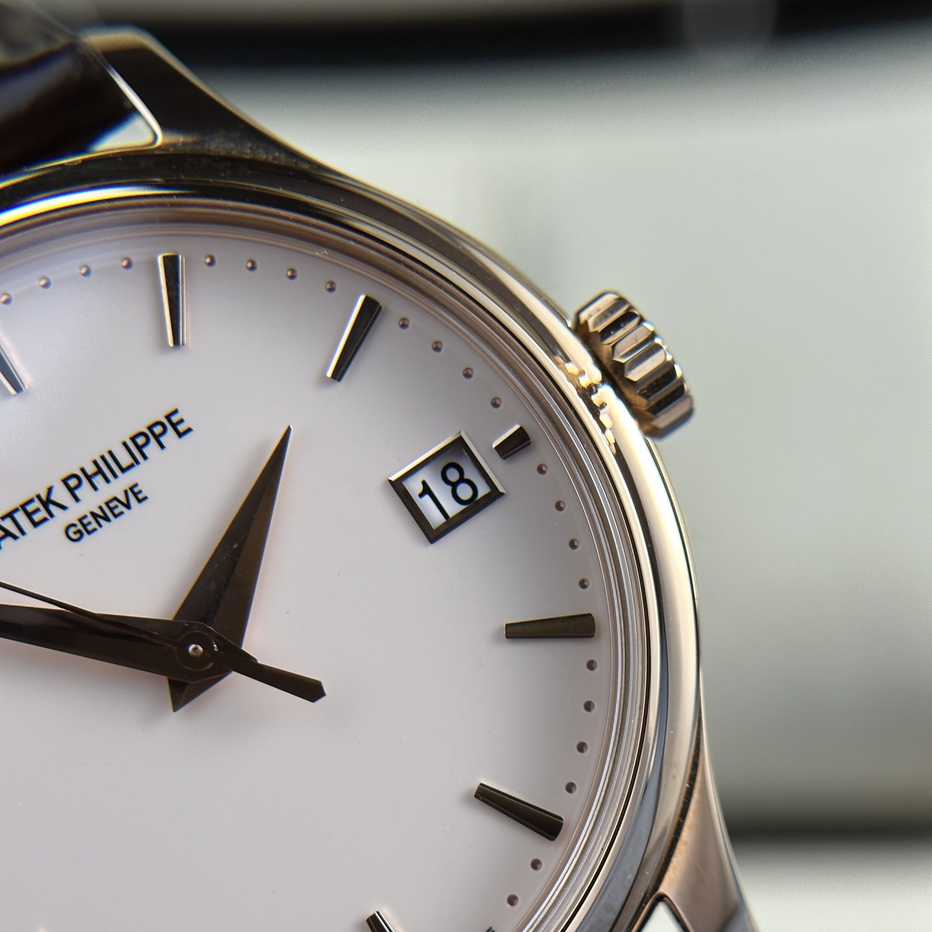 Patek Philippe Replica Watches Calatrava 5227R Leather Strap 3K Factory 39mm