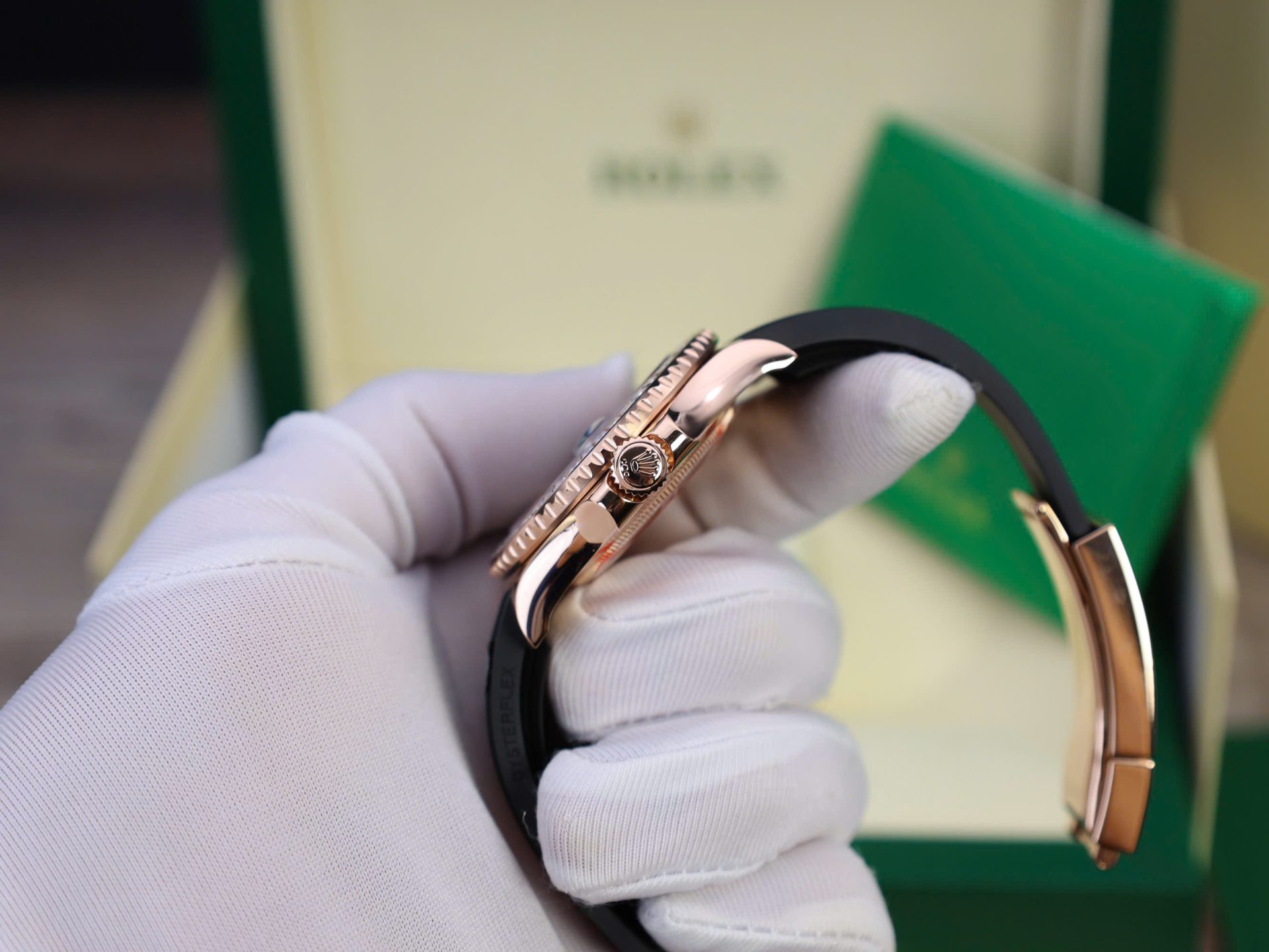 Rolex Yacht-Master Custom Gold Wrapped With Moissanite Baguette Diamond Hong Kong 40mm