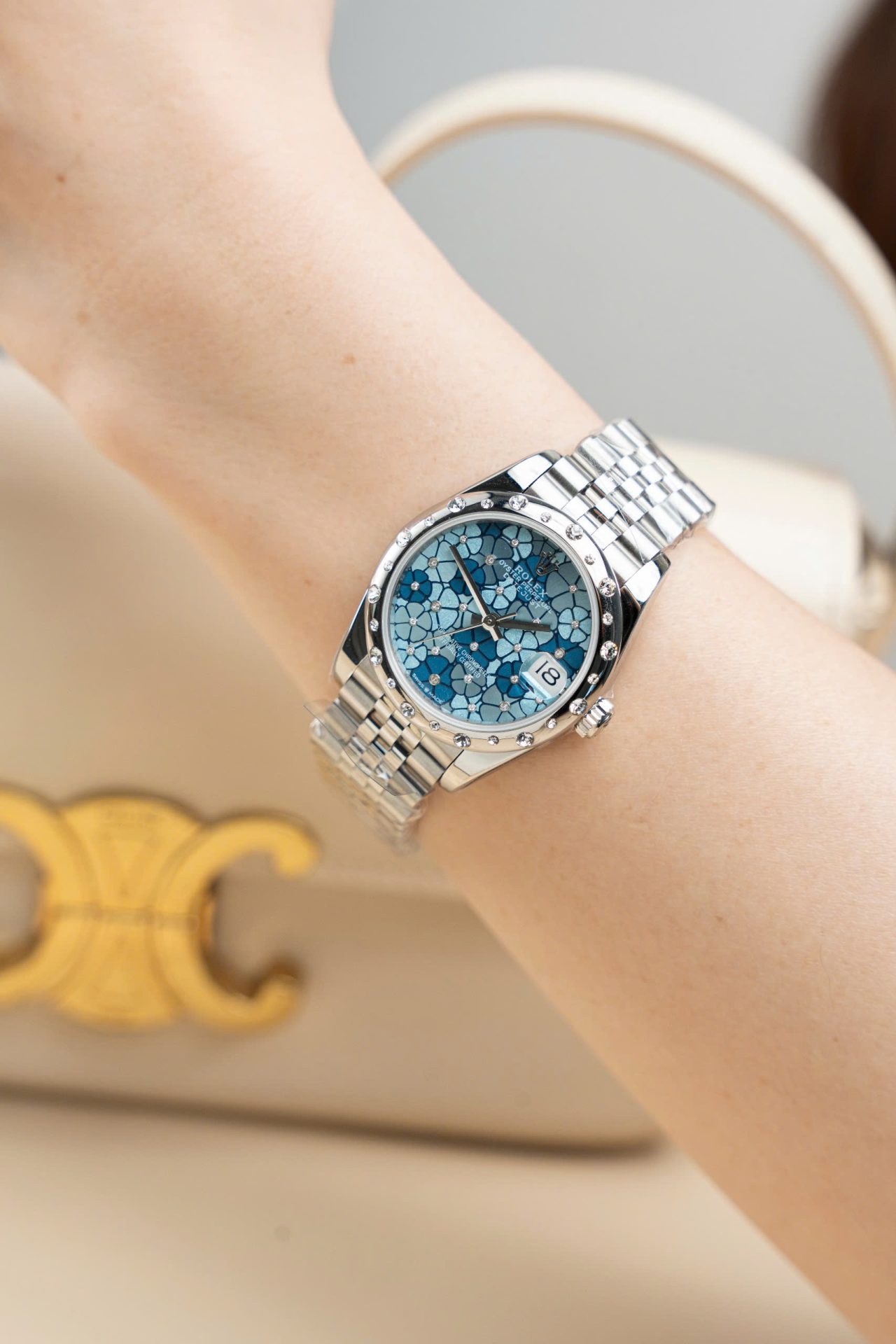 Rolex Replica Watches DateJust Lady 278344 Flower Dial 31mm