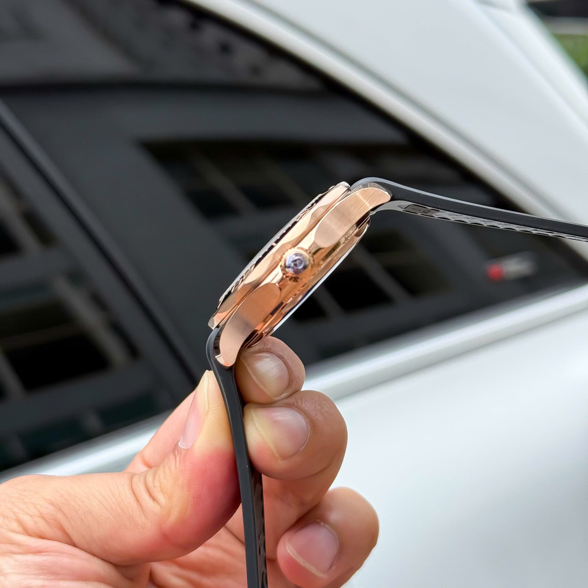 Omega Seamaster Diver 300M Sedna Rose Gold Copies Watches Black Dial 42mm