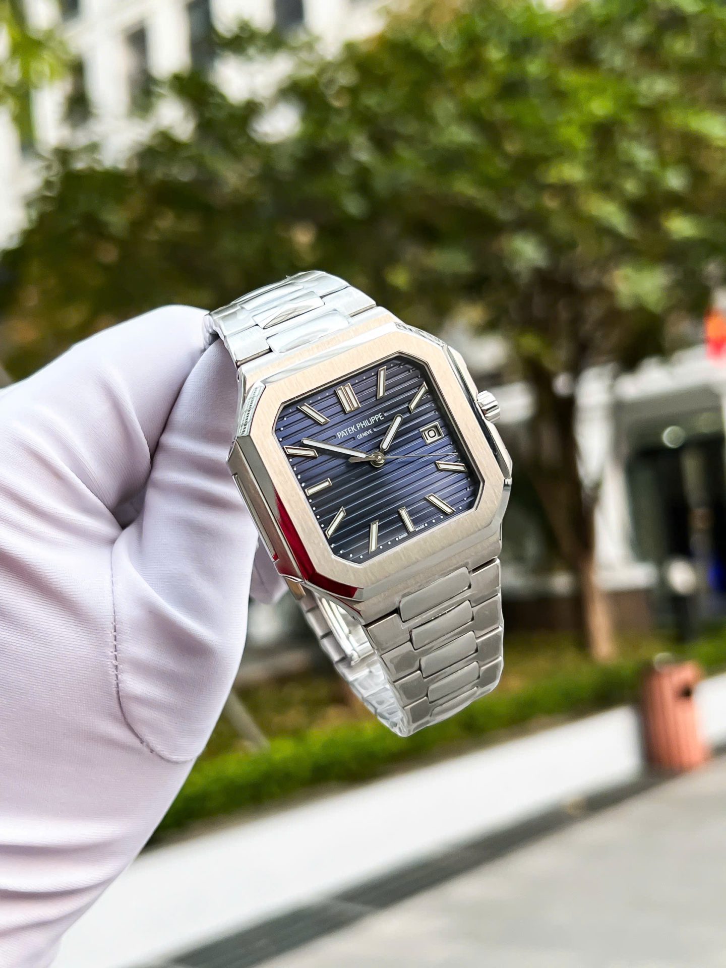 Patek Philippe Cubitus 5821 Best Replica 11 Watch Dial Blue Metal Wire 45mm