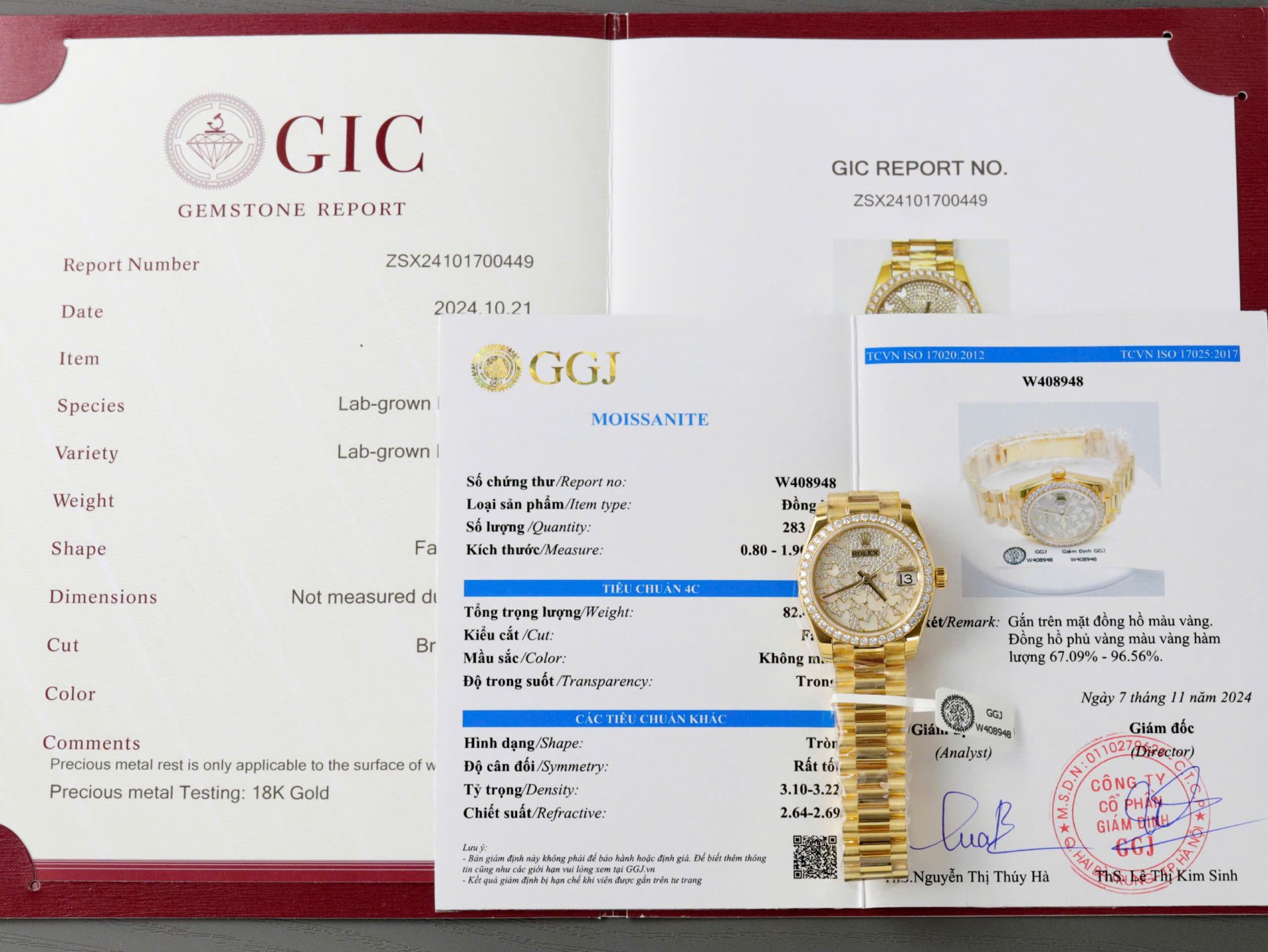 Rolex DateJust Butterfly Dial Custom Gold Wrapped 18K + Diamonds Moissanite 31mm