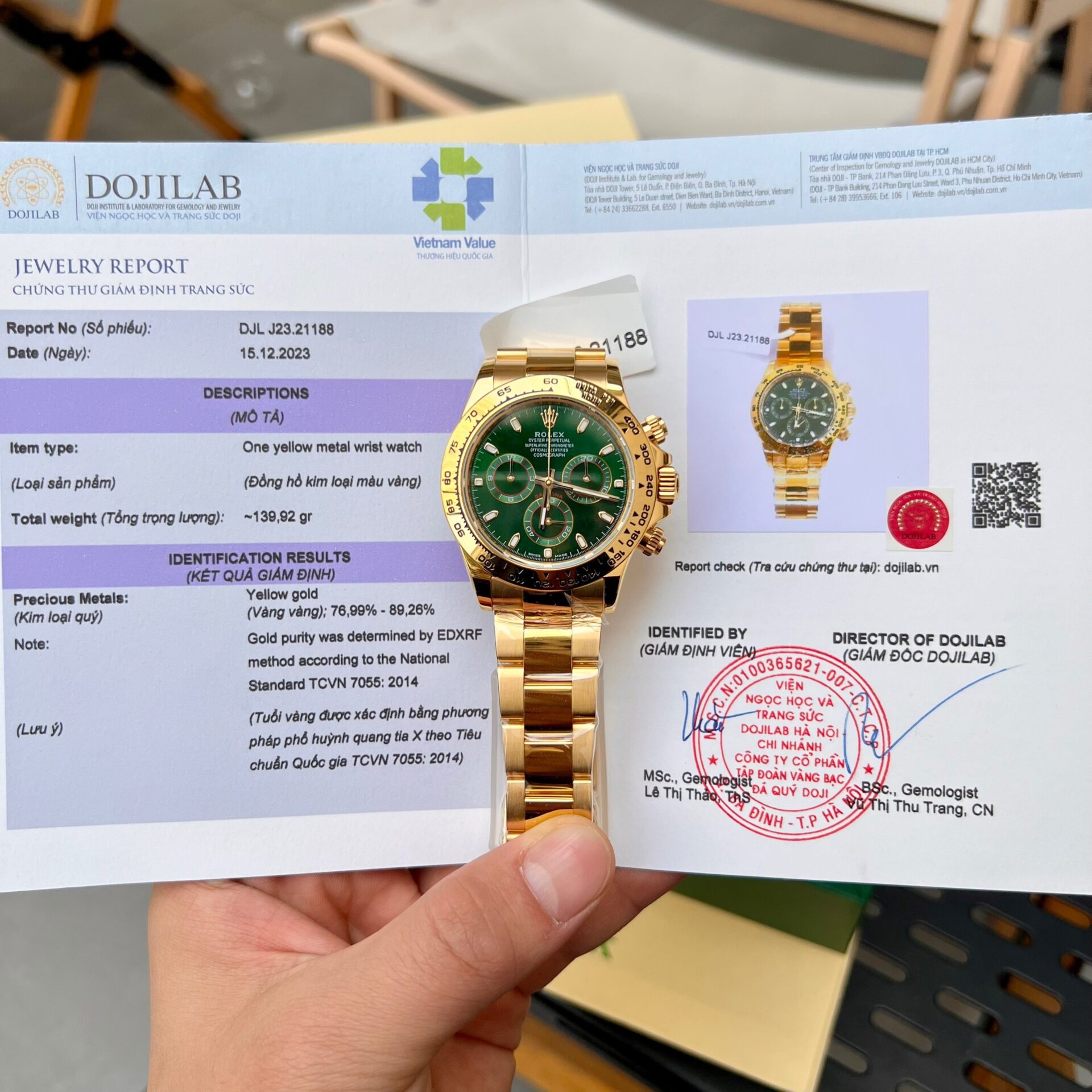 Rolex Daytona Loki Gold Wrapped Highest Quality Replica Watch 40mm