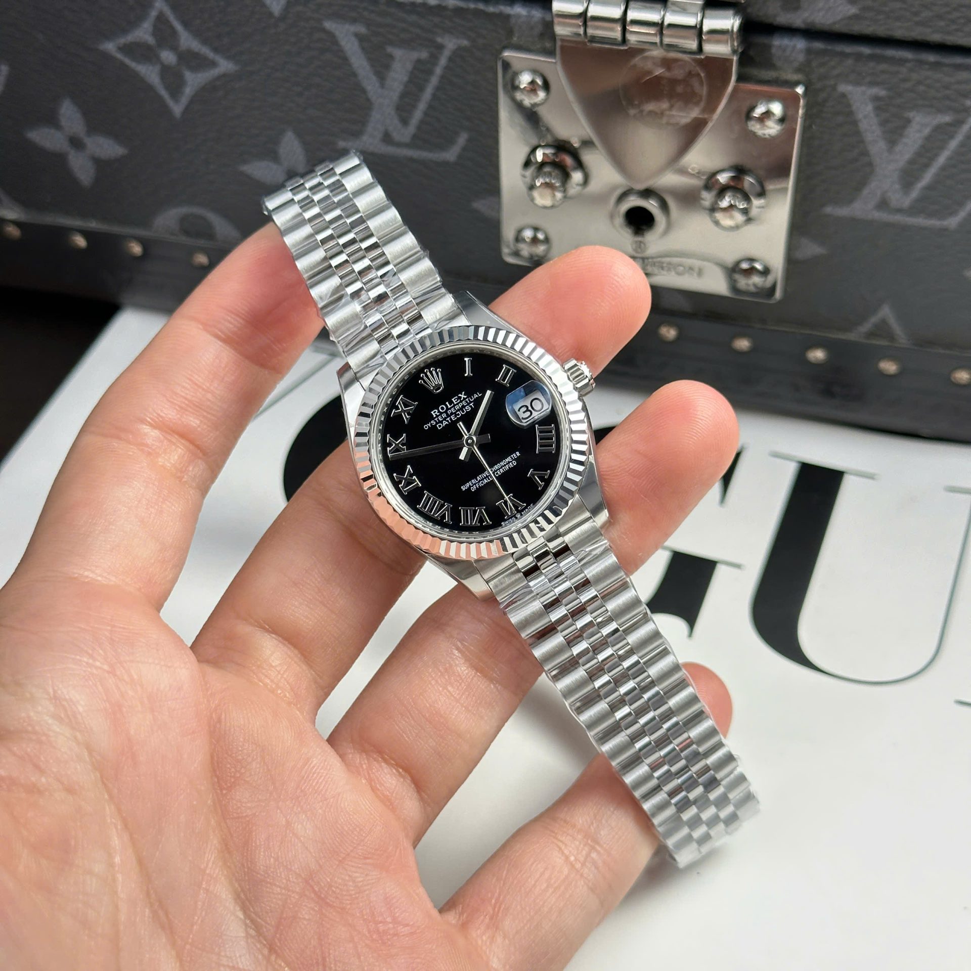 Rolex DateJust Replica 11 Watch Dial Black Jubilee Strap THB Factory 31mm