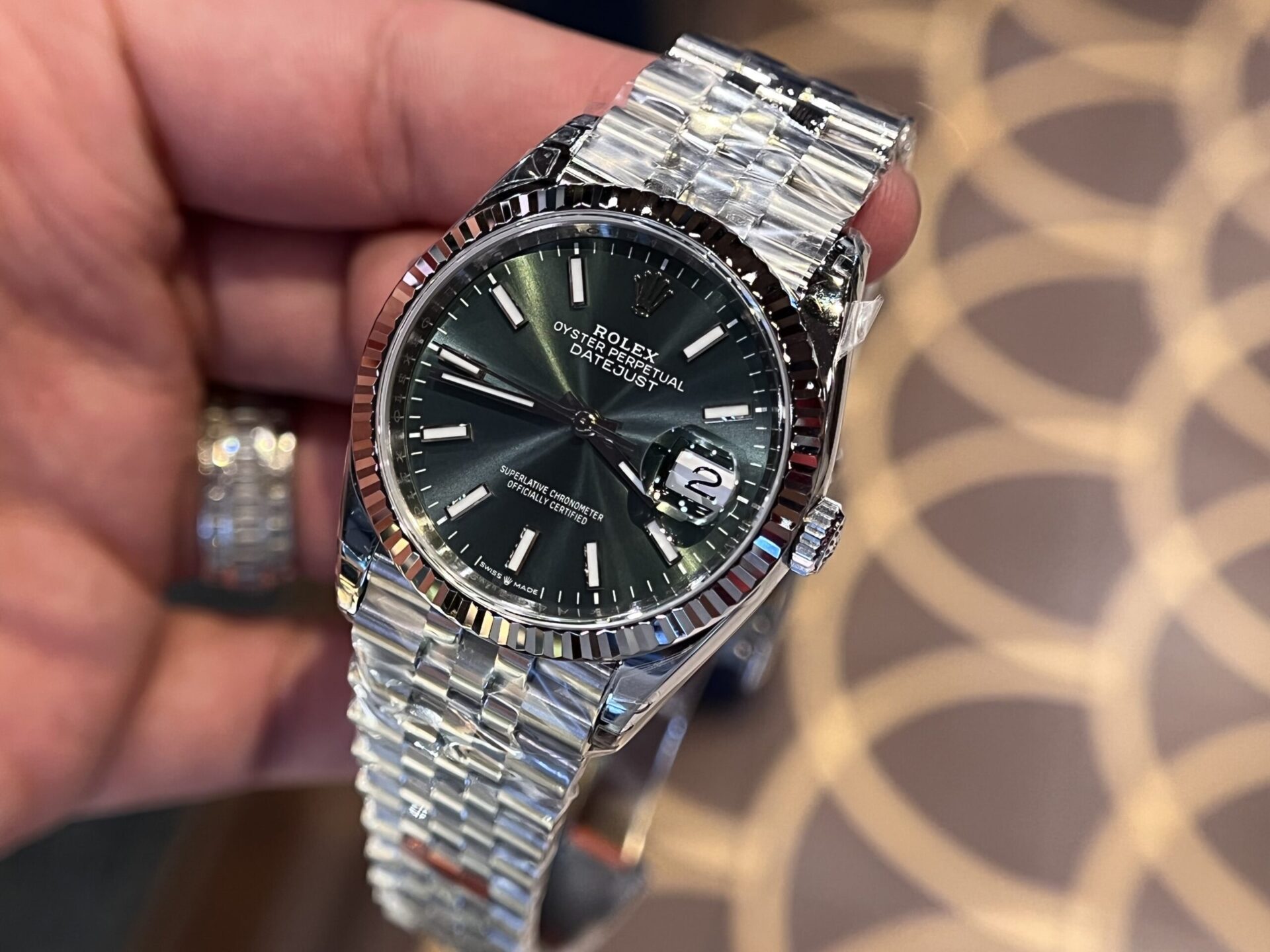 Rolex Replica Watch DateJust 126234 Green Dial VS Factory 36mm